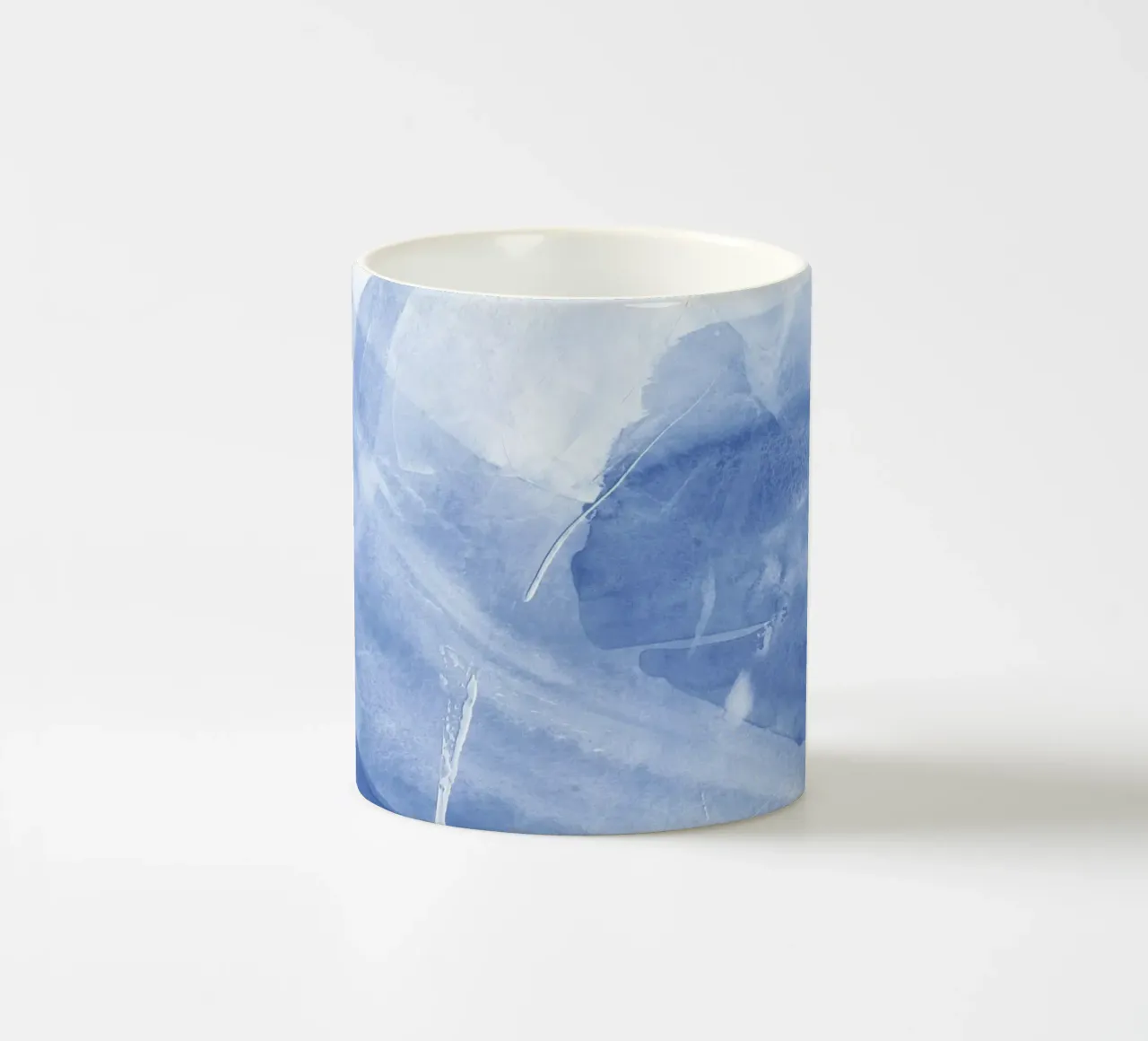 Pennellate astratte blu 1 tazza in ceramica da NouveauPrints