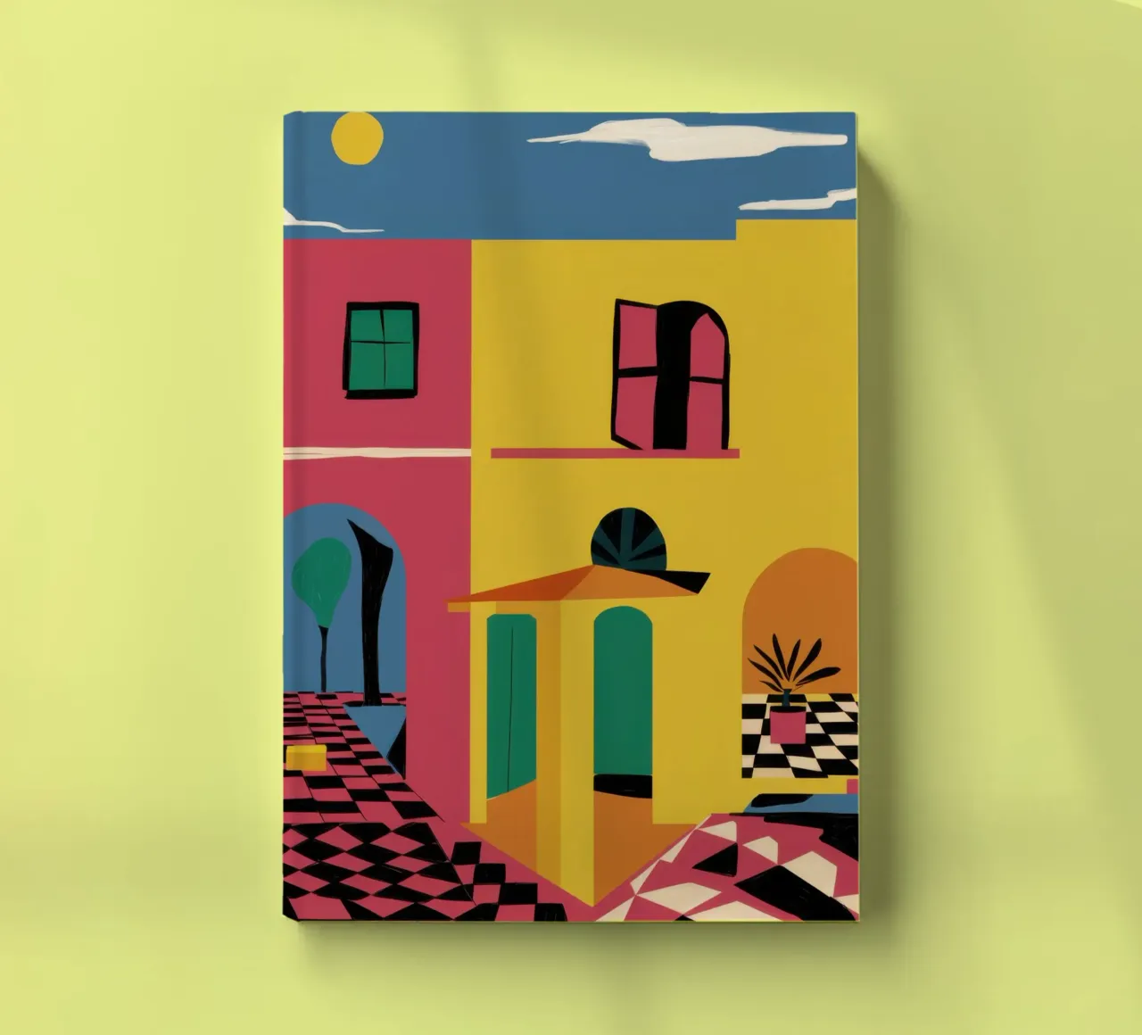 Chromatic Alleyway Stroll notebook by Mossy Pigment