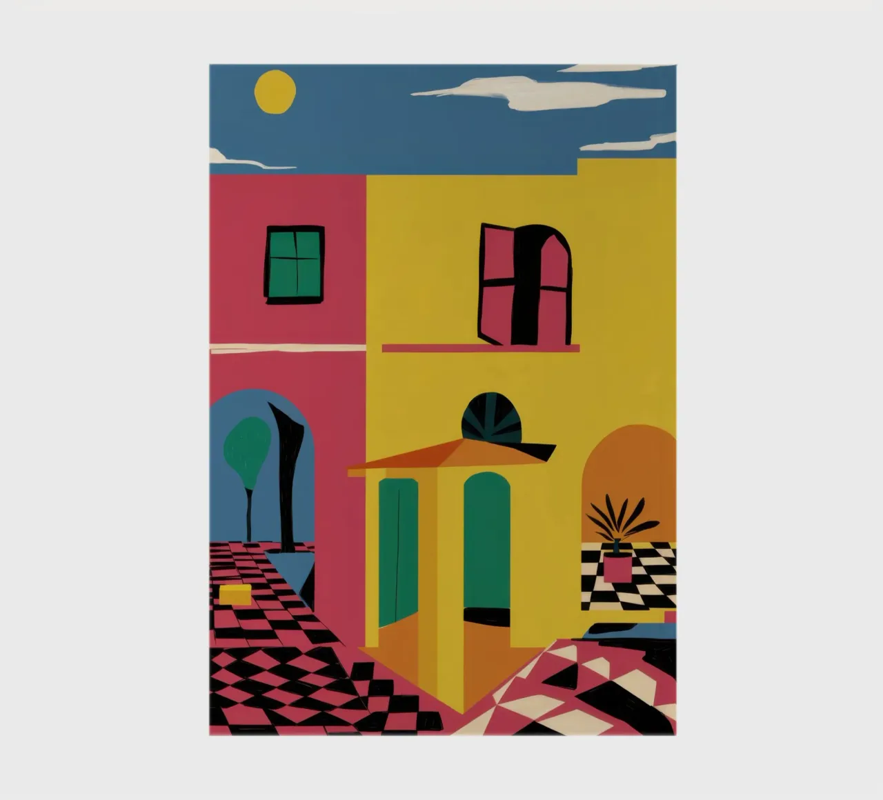 Chromatic Alleyway Stroll notebook by Mossy Pigment