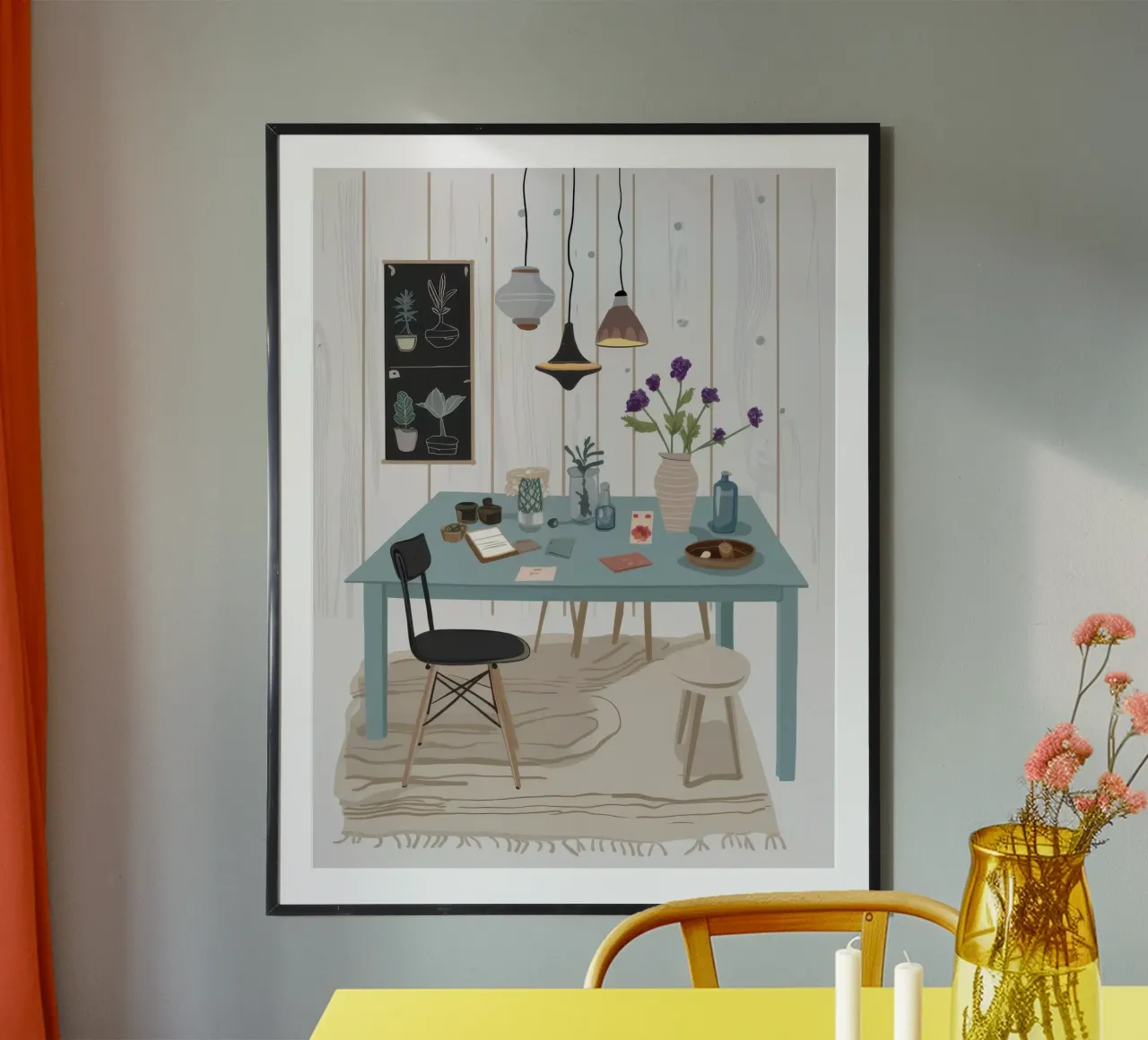 Lavagna per la sala da pranzo poster da Hollow Years