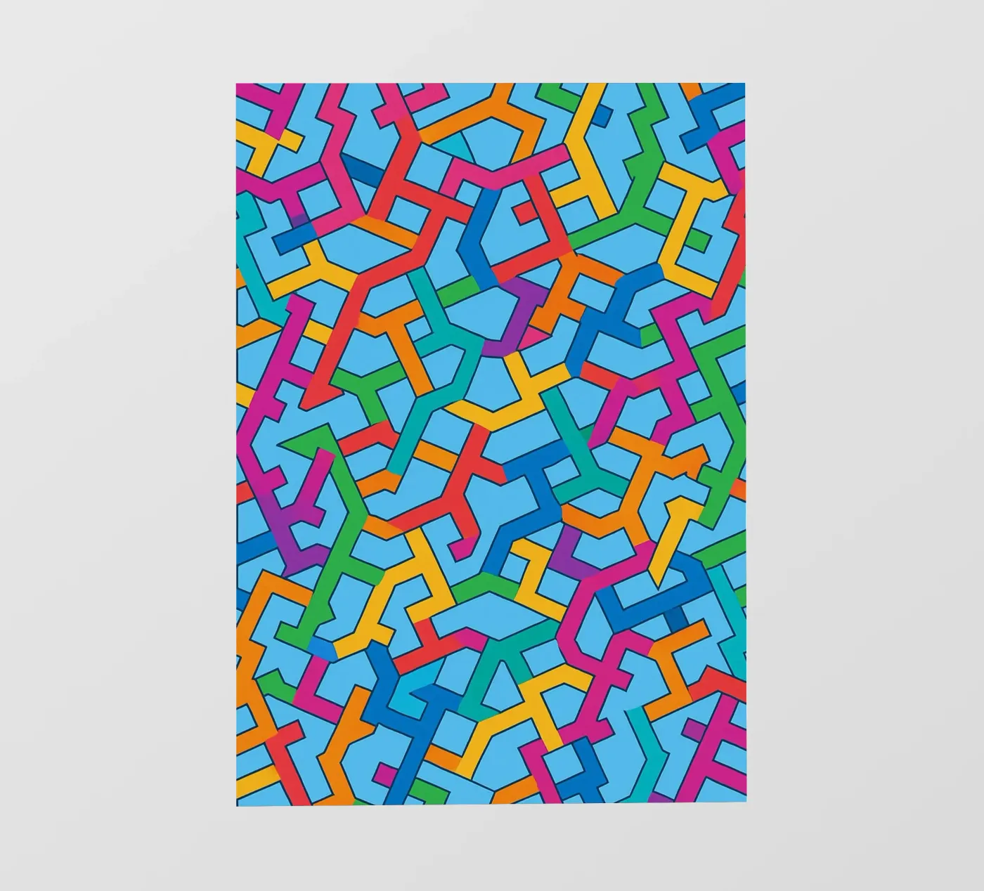 abstracte vector kunst fotobehang van oneway