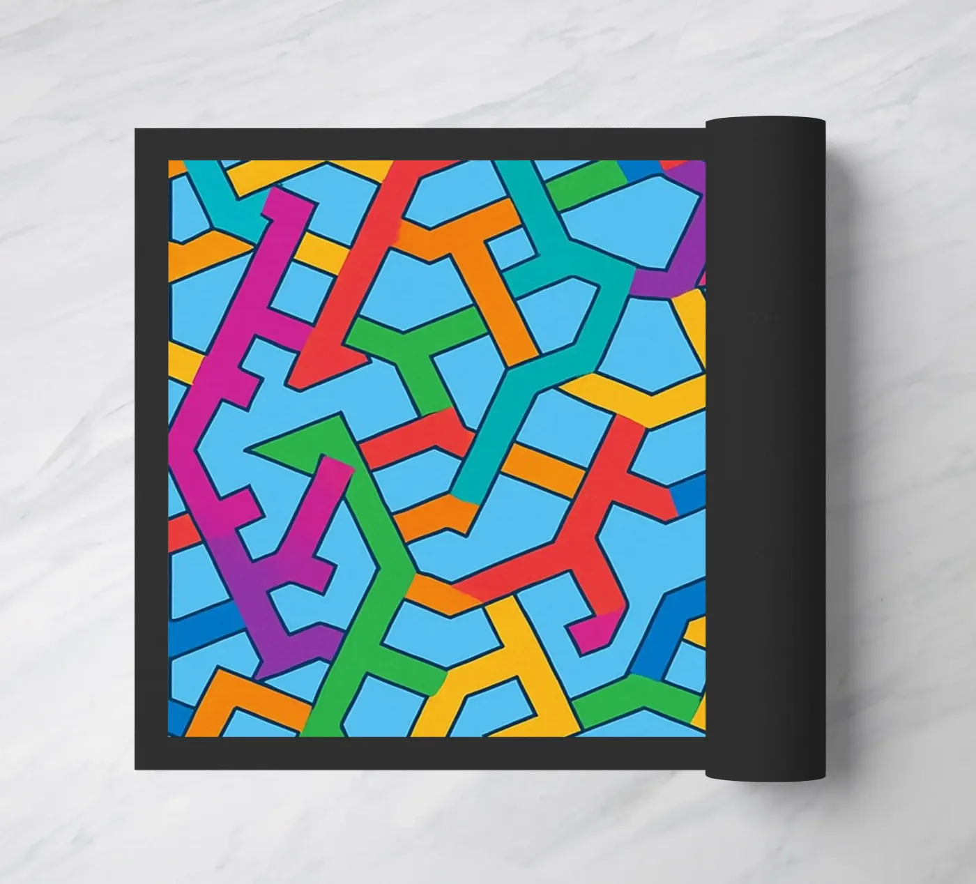 abstracte vector kunst deurmat van oneway