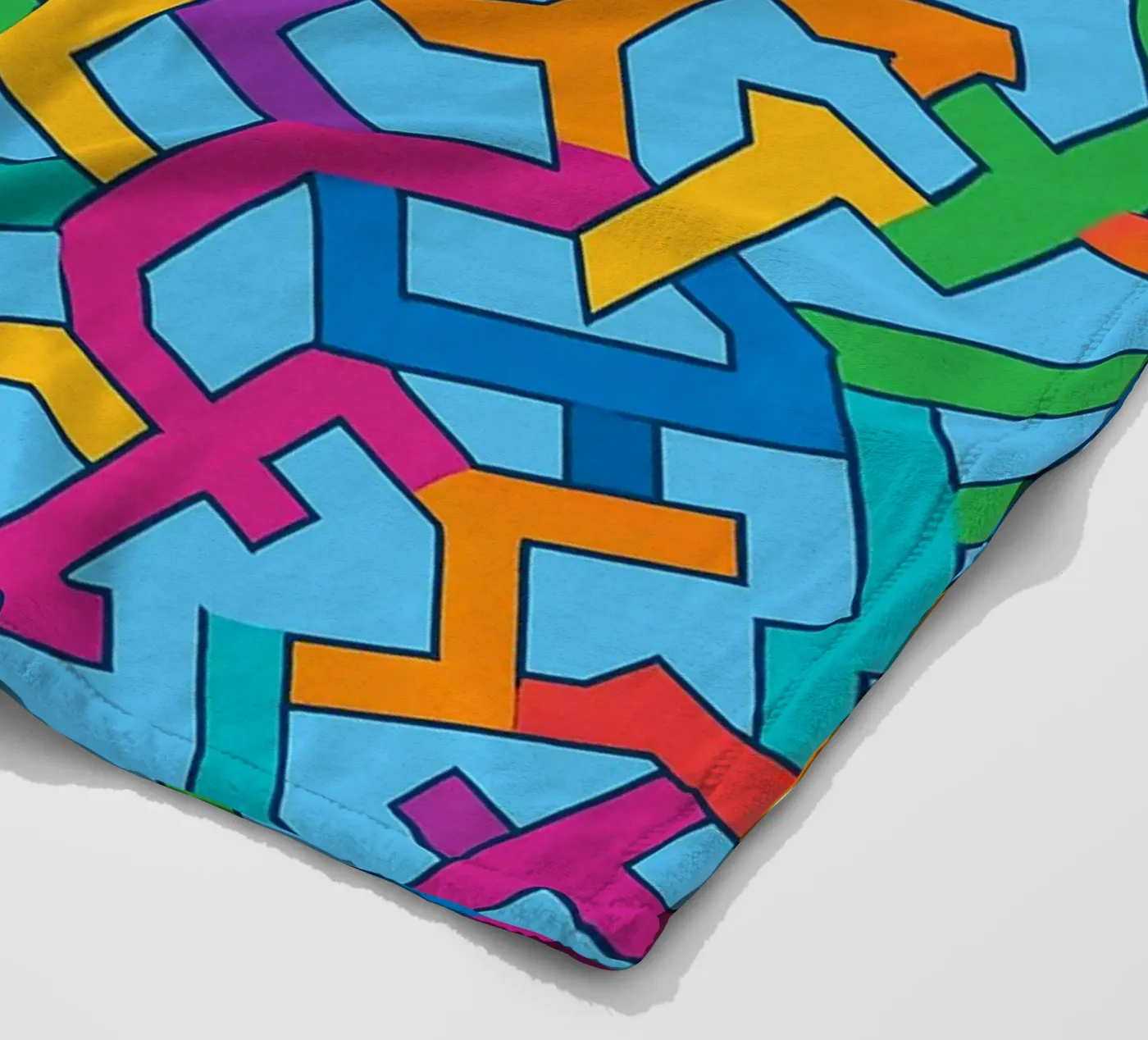 abstracte vector kunst fleecedeken van oneway