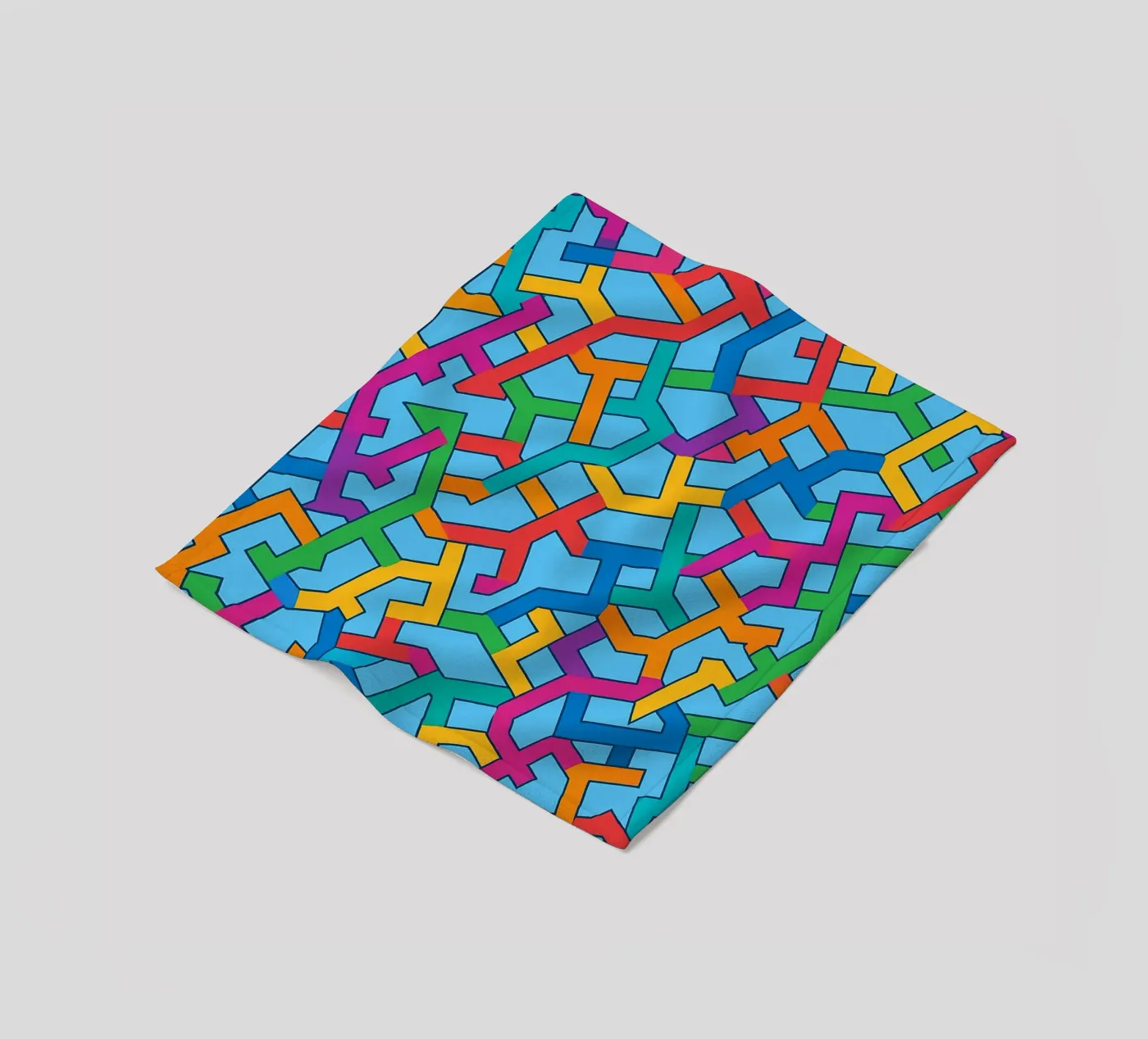 abstracte vector kunst fleecedeken van oneway
