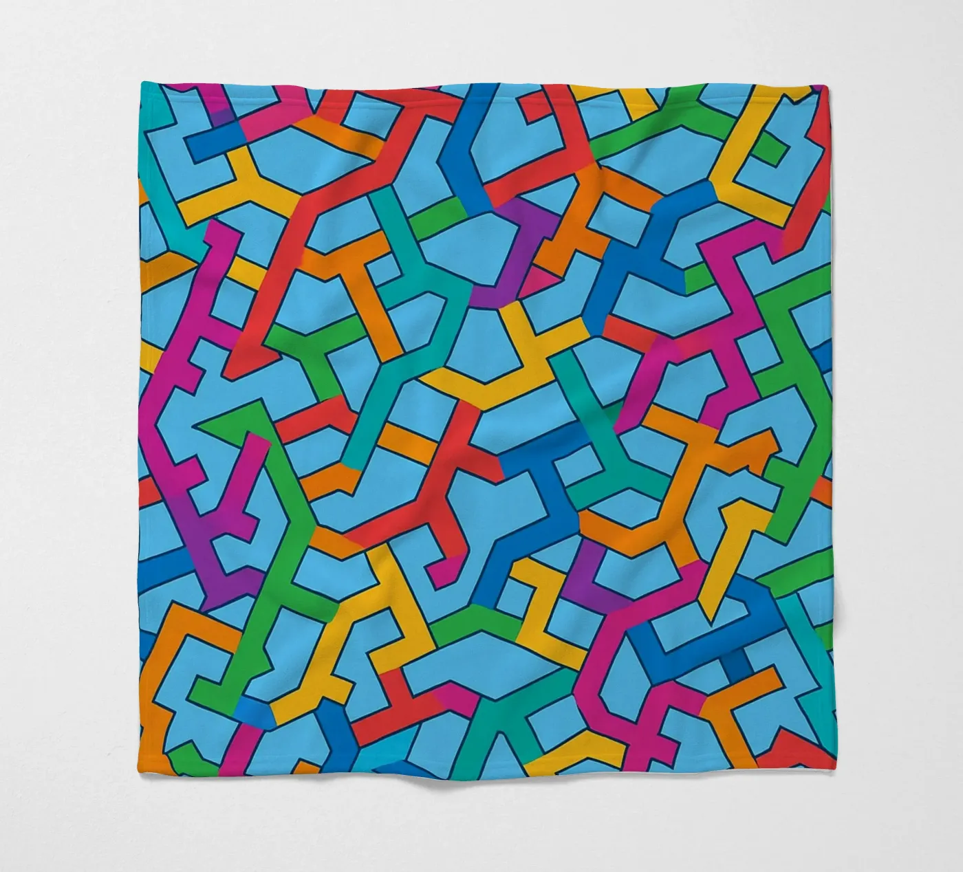 abstracte vector kunst fleecedeken van oneway