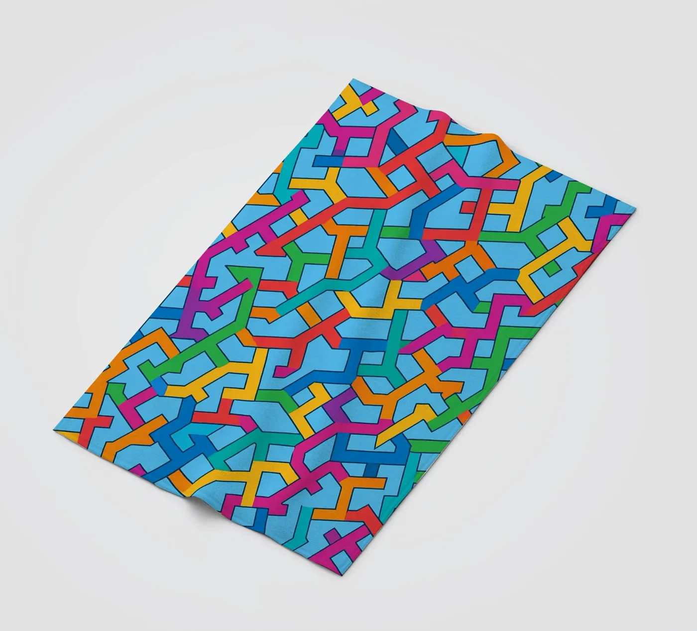 abstracte vector kunst fleecedeken van oneway