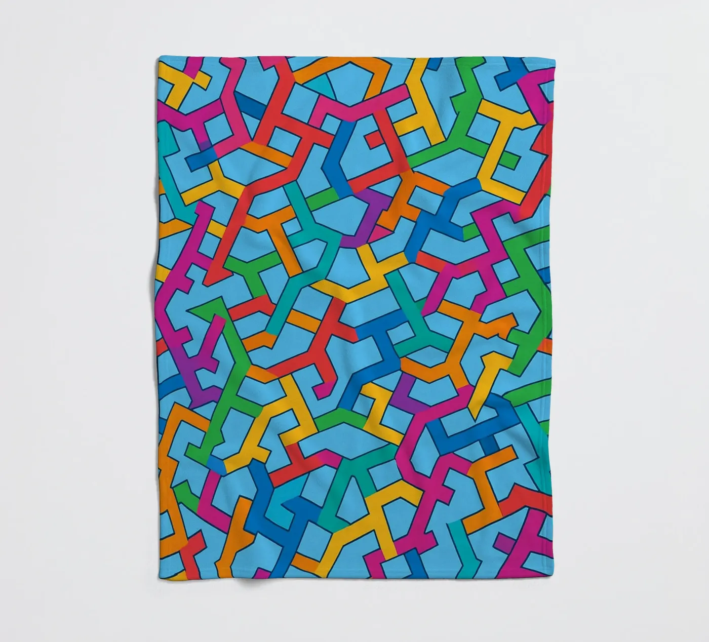 abstracte vector kunst fleecedeken van oneway