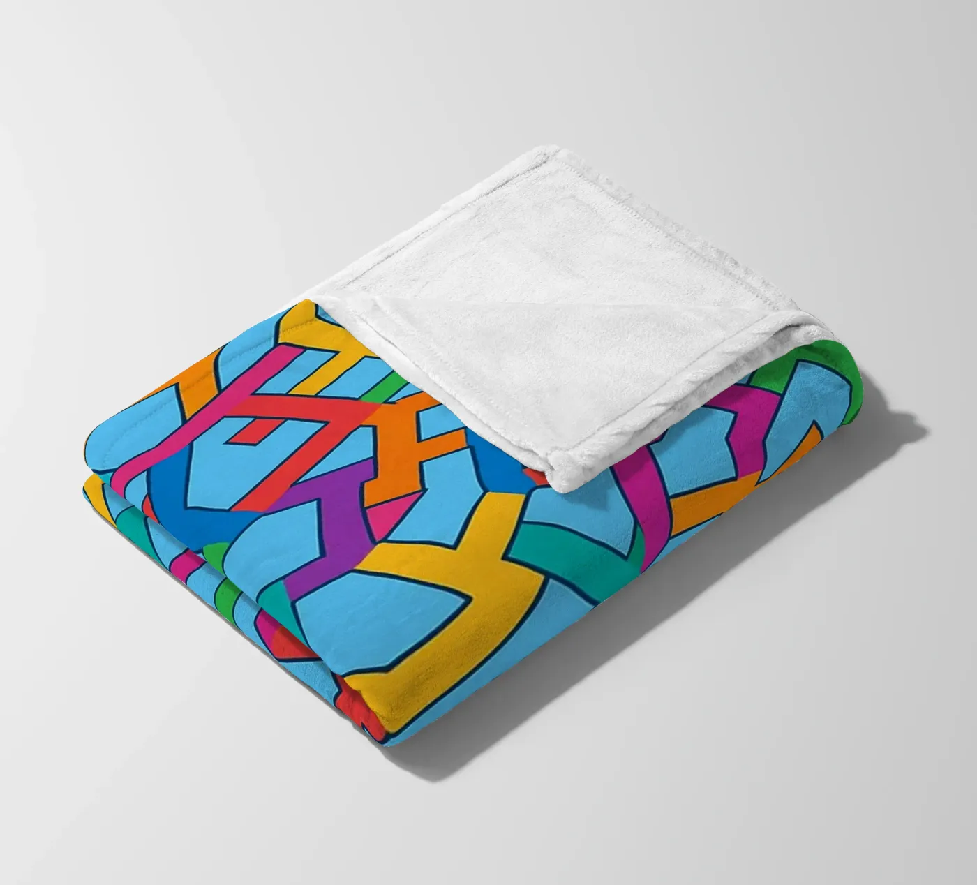 abstracte vector kunst fleecedeken van oneway