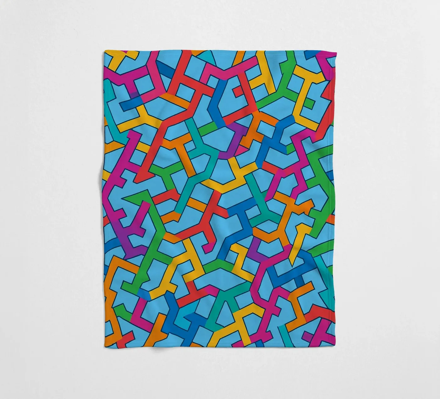 abstracte vector kunst fleecedeken van oneway