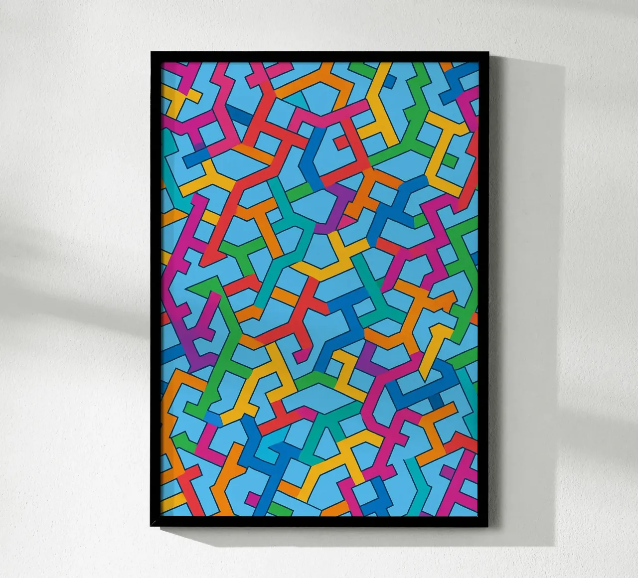 abstracte vector kunst poster van oneway