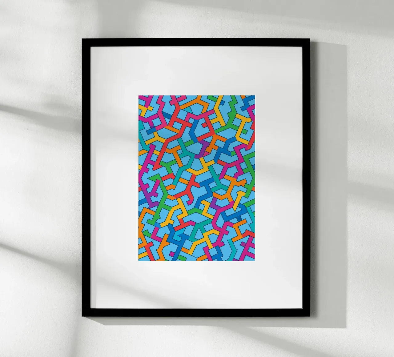 abstracte vector kunst poster van oneway