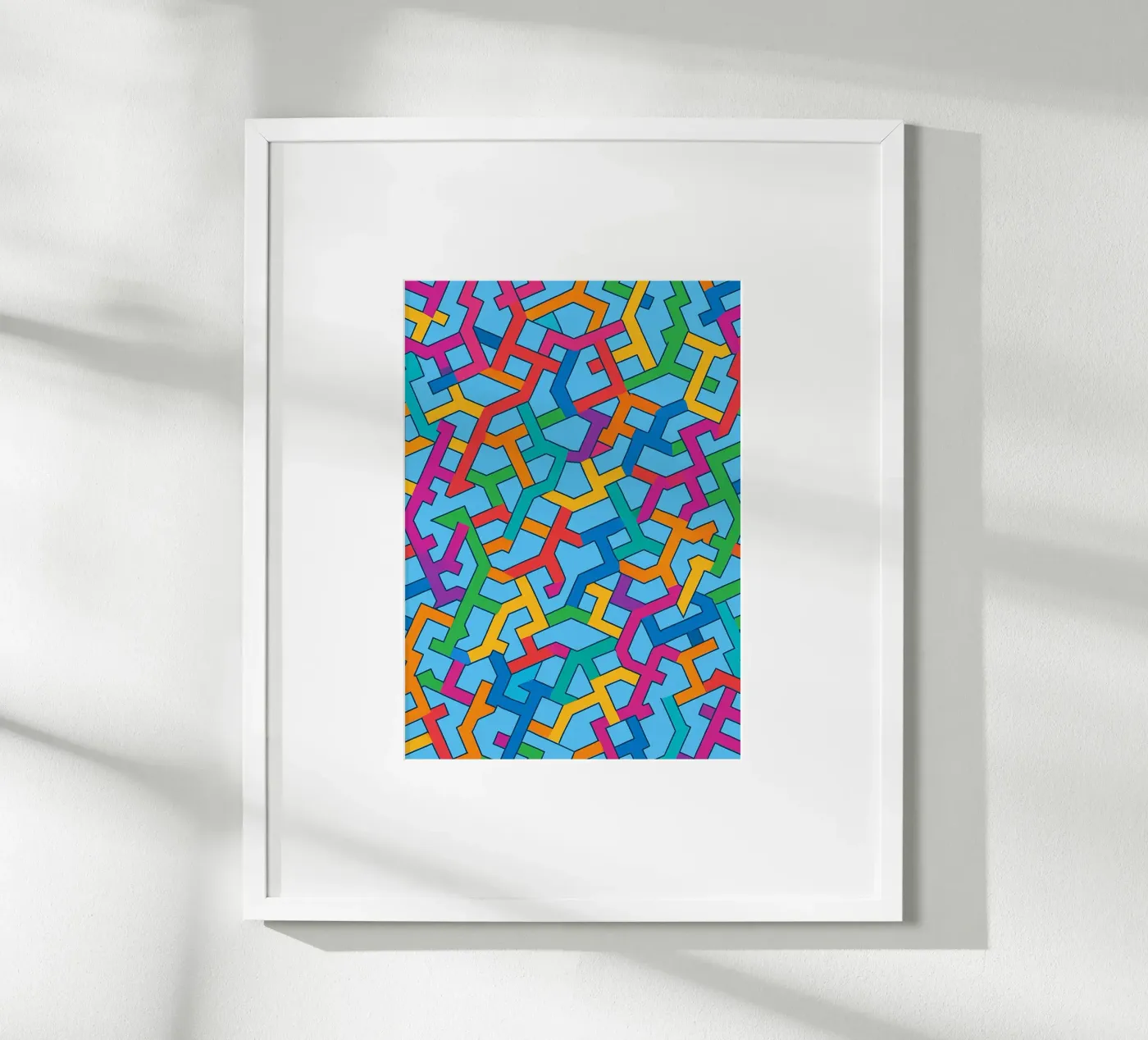 abstracte vector kunst poster van oneway