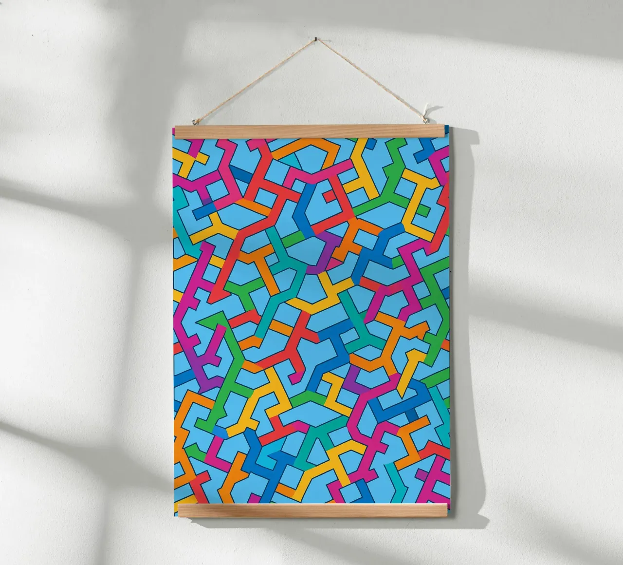 abstracte vector kunst poster van oneway
