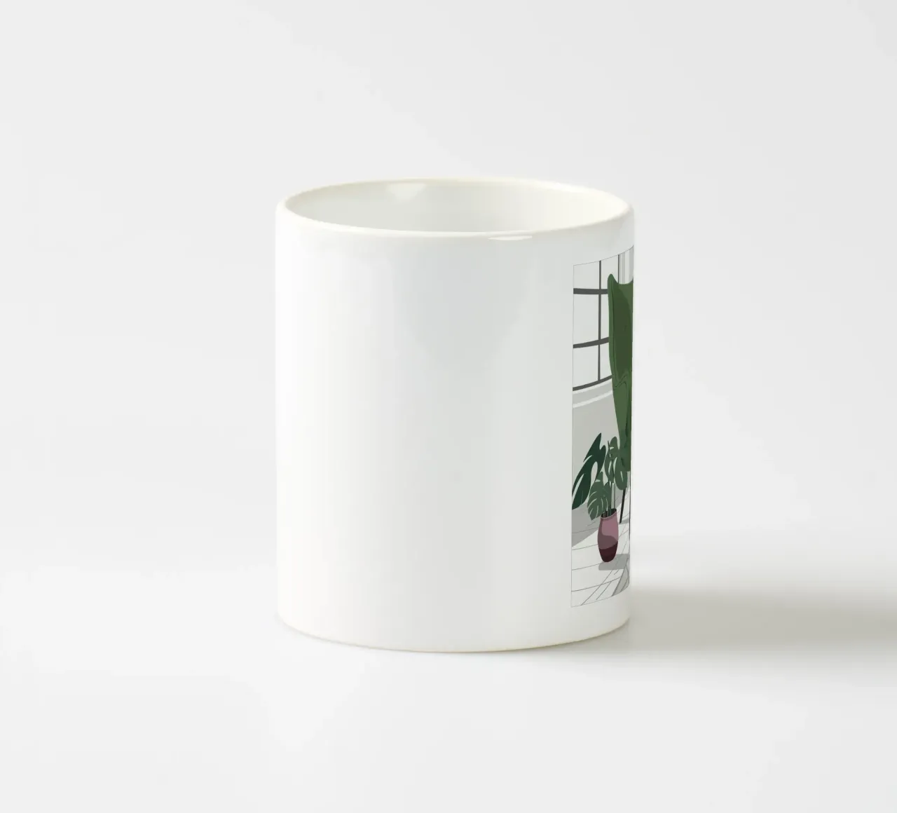 Green Throw Armchair ceramic mug by Hollow Years