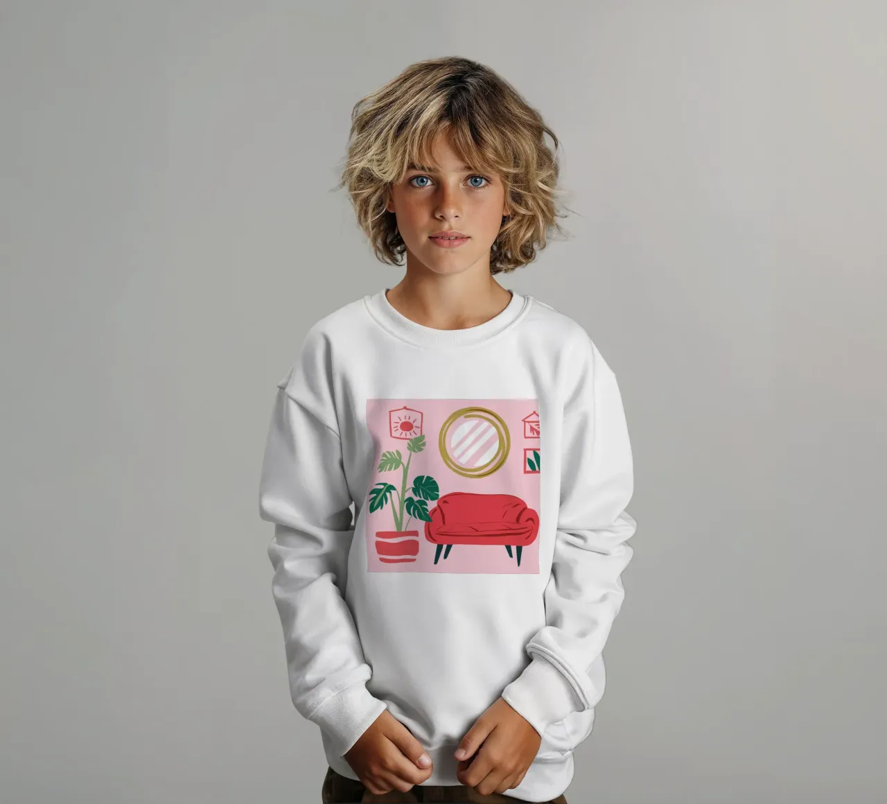 Divano rosso Specchio d'oro felpa bambino da Hollow Years