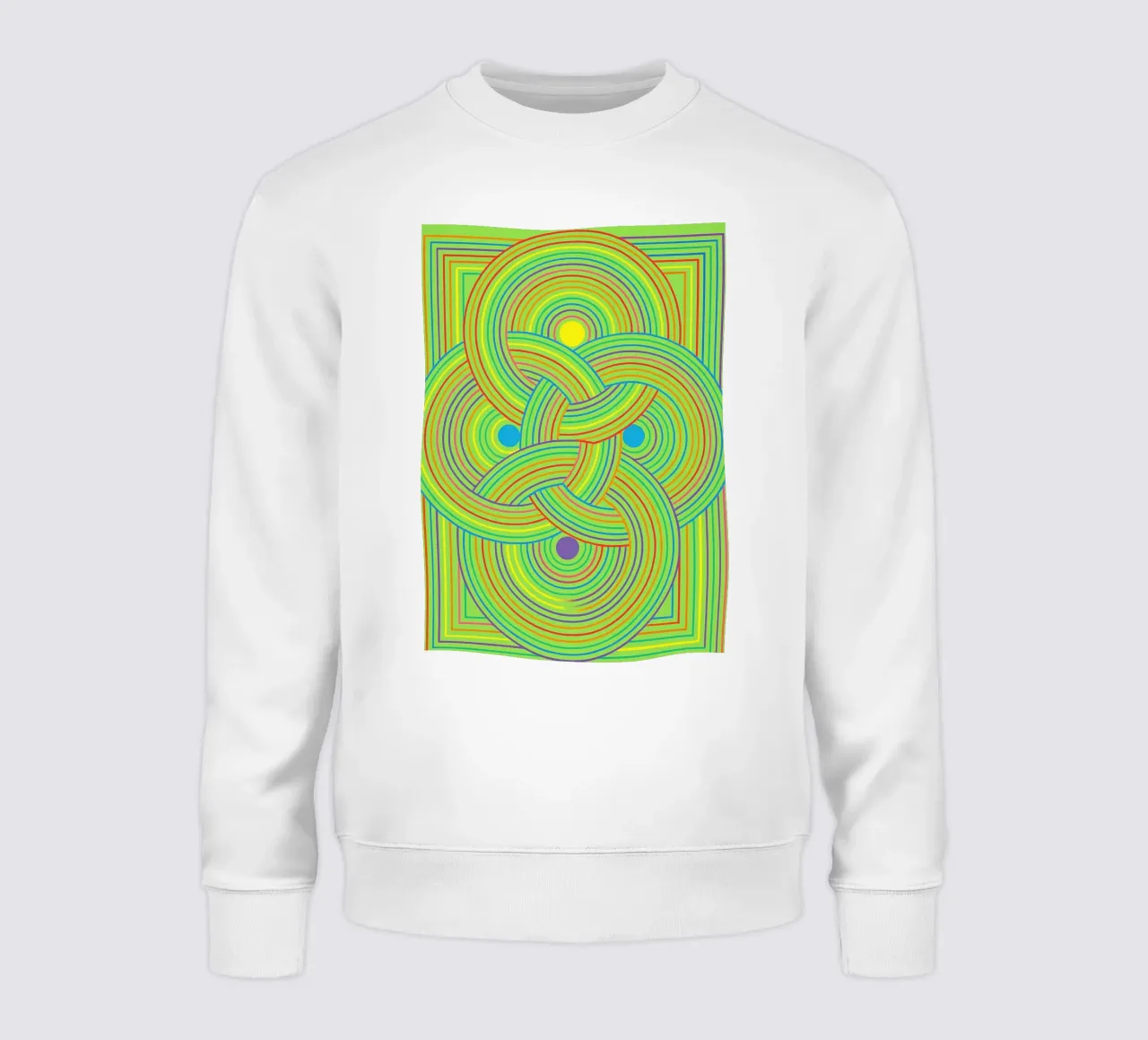 abstrakte gurtband kreis linien vektor Sweatshirt von oneway