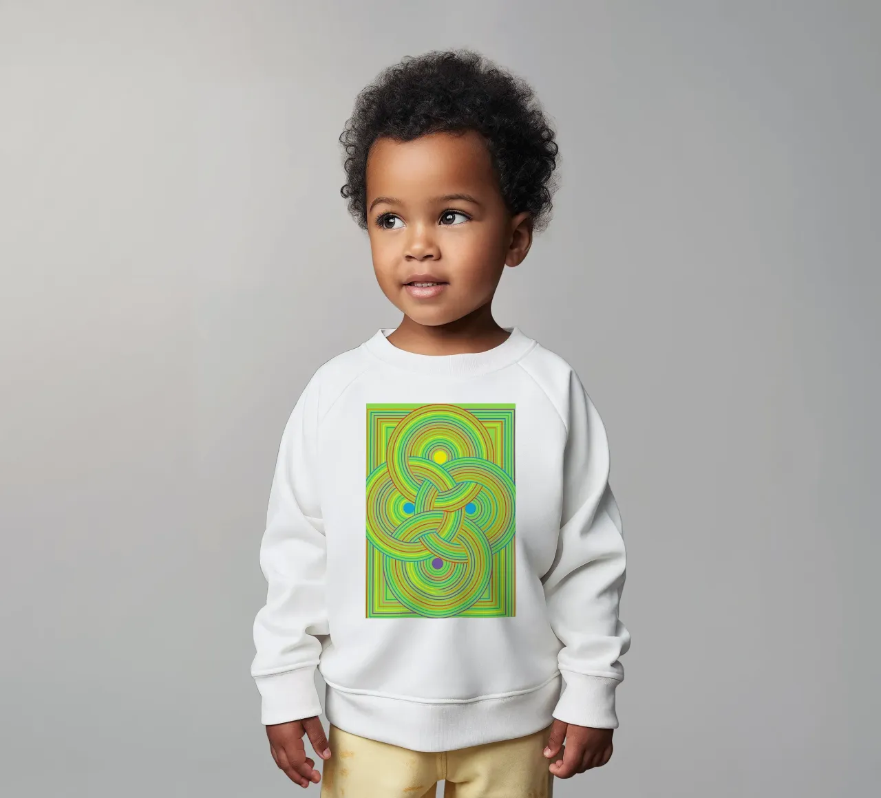 abstrakte gurtband kreis linien vektor Baby Sweatshirt von oneway