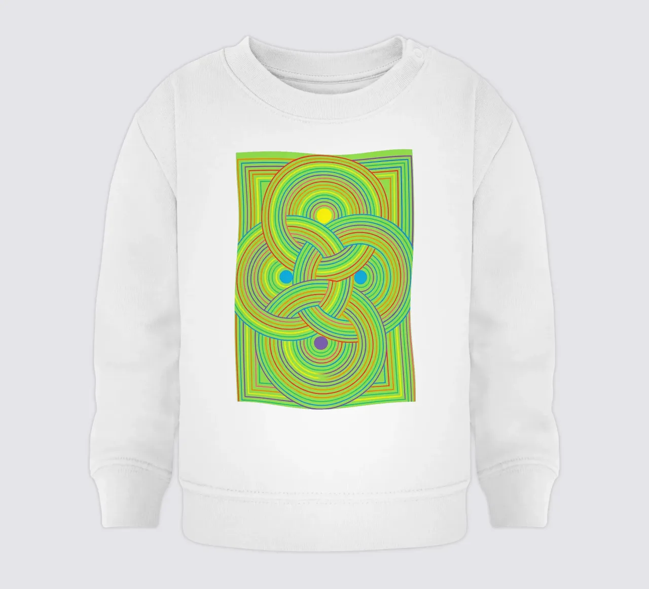 abstrakte gurtband kreis linien vektor Baby Sweatshirt von oneway