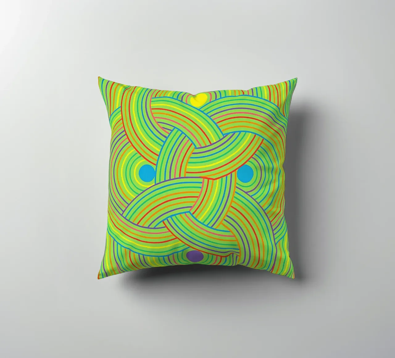abstract webbing circle lines vector decorative cushion by oneway