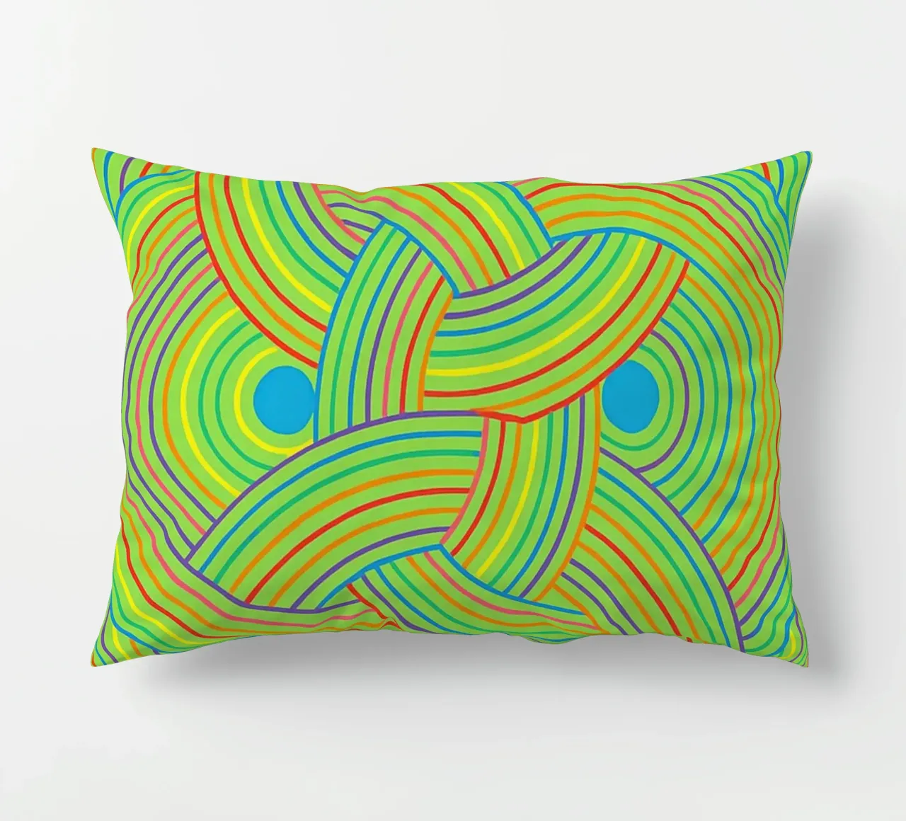 abstract webbing circle lines vector decorative cushion by oneway