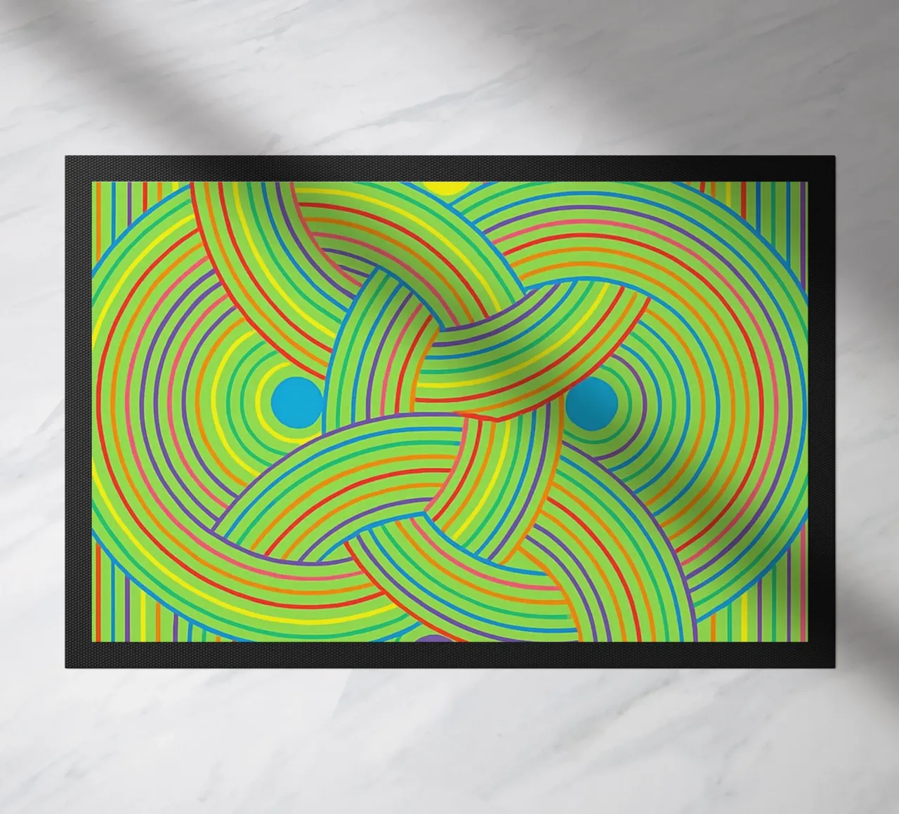 abstract webbing circle lines vector doormat by oneway