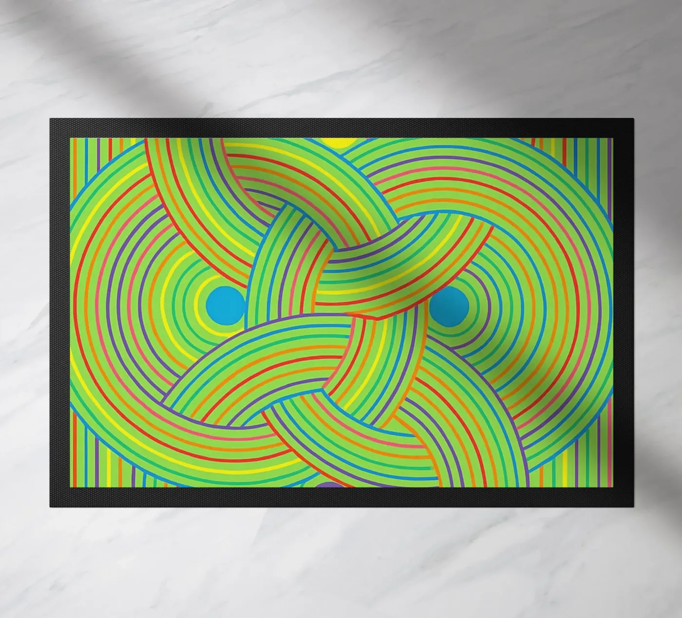 abstract webbing circle lines vector Fußmatte von oneway