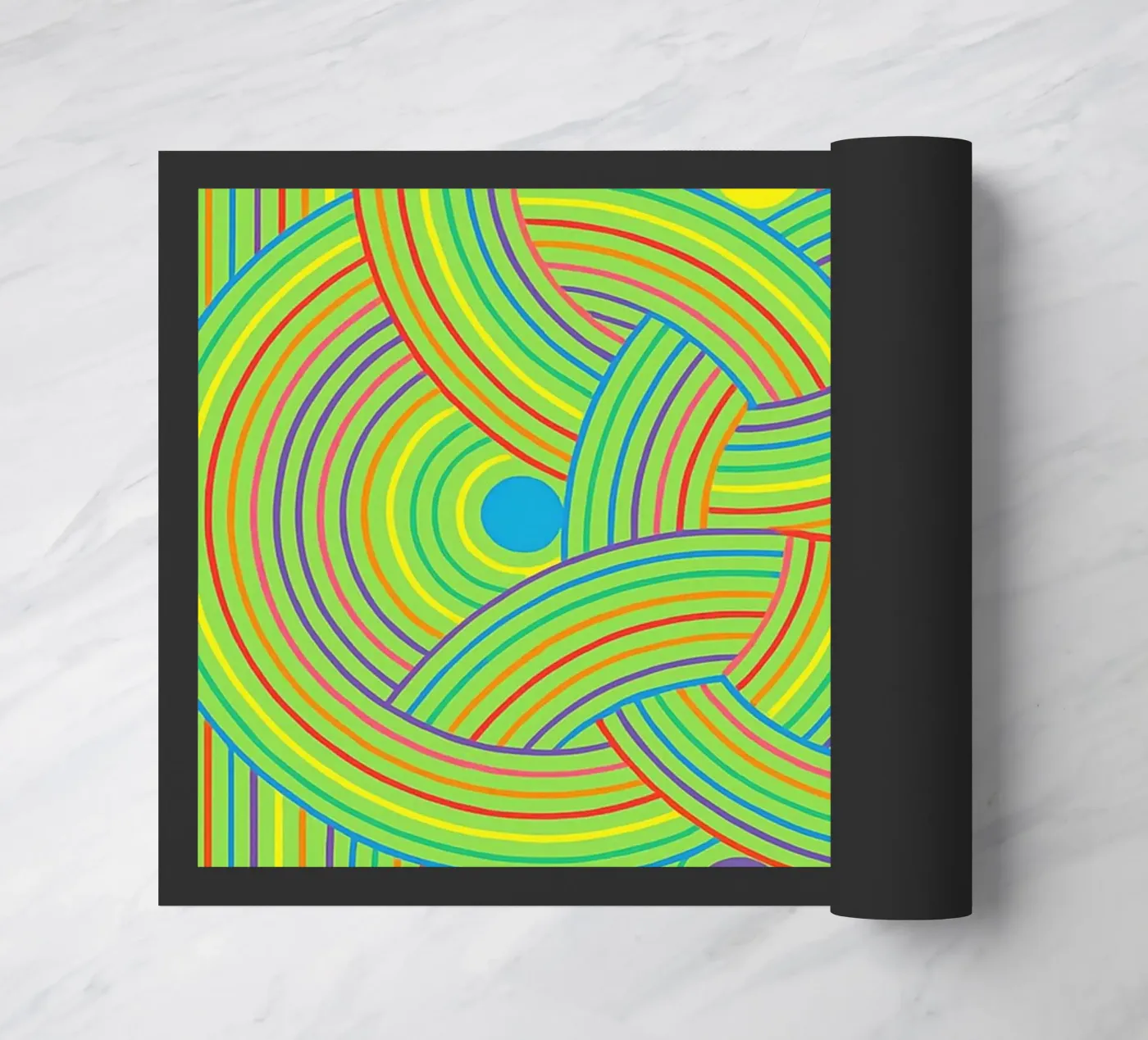 abstract webbing circle lines vector Fußmatte von oneway