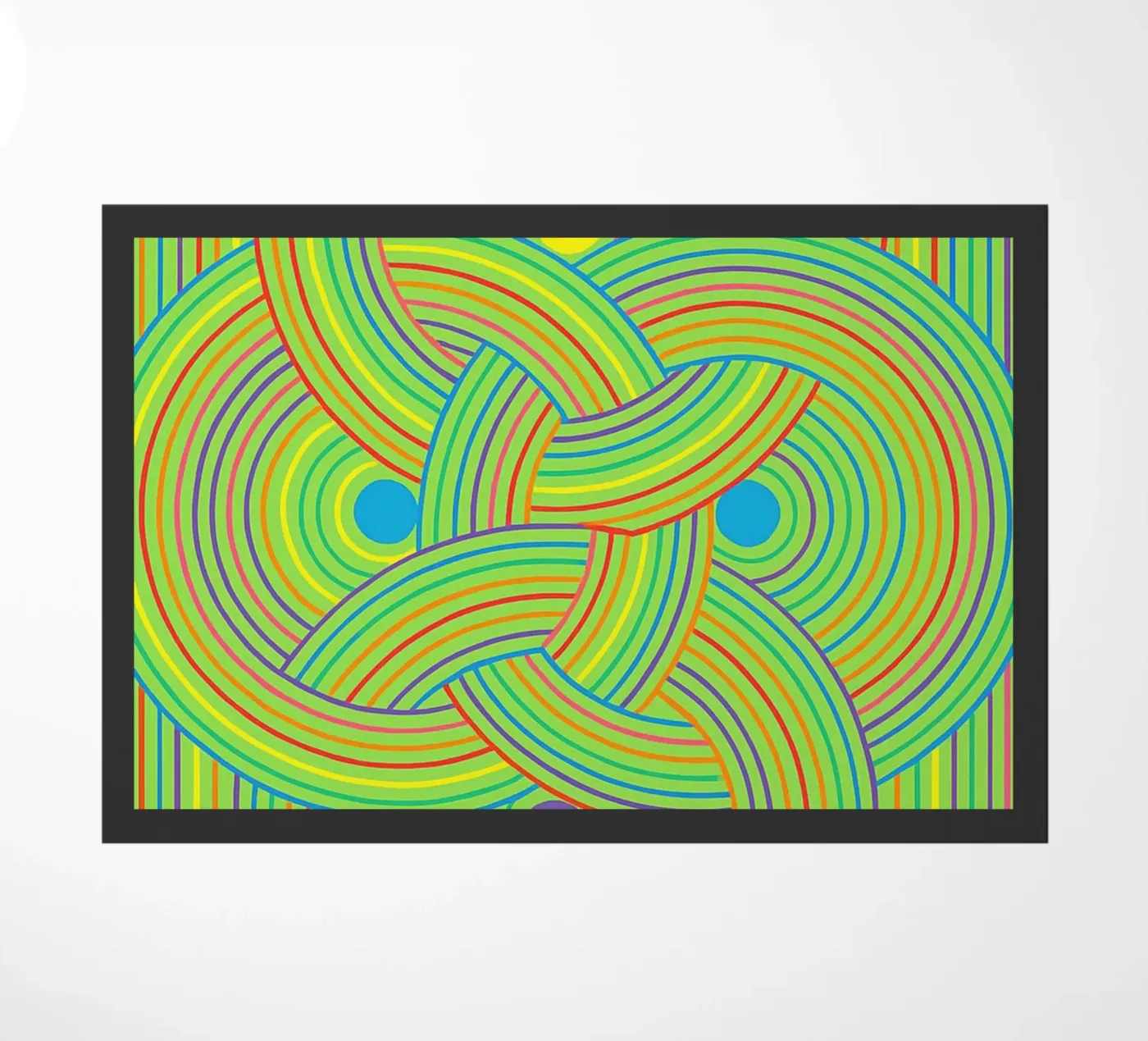 abstract webbing circle lines vector Fußmatte von oneway