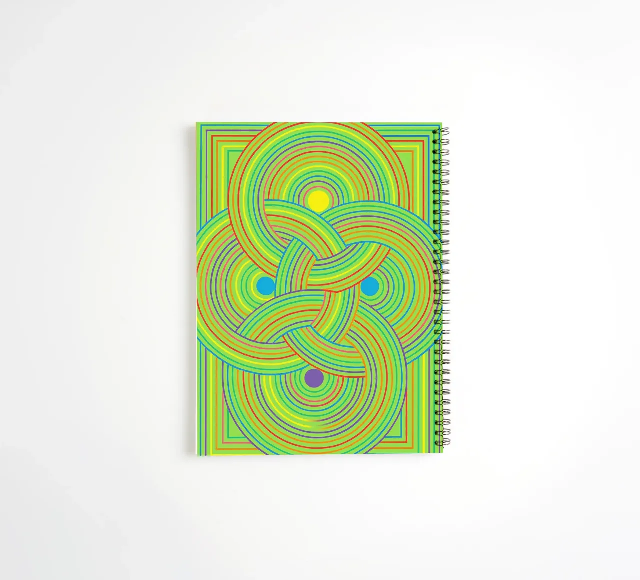 abstract webbing circle lines vector spiral notebook by oneway