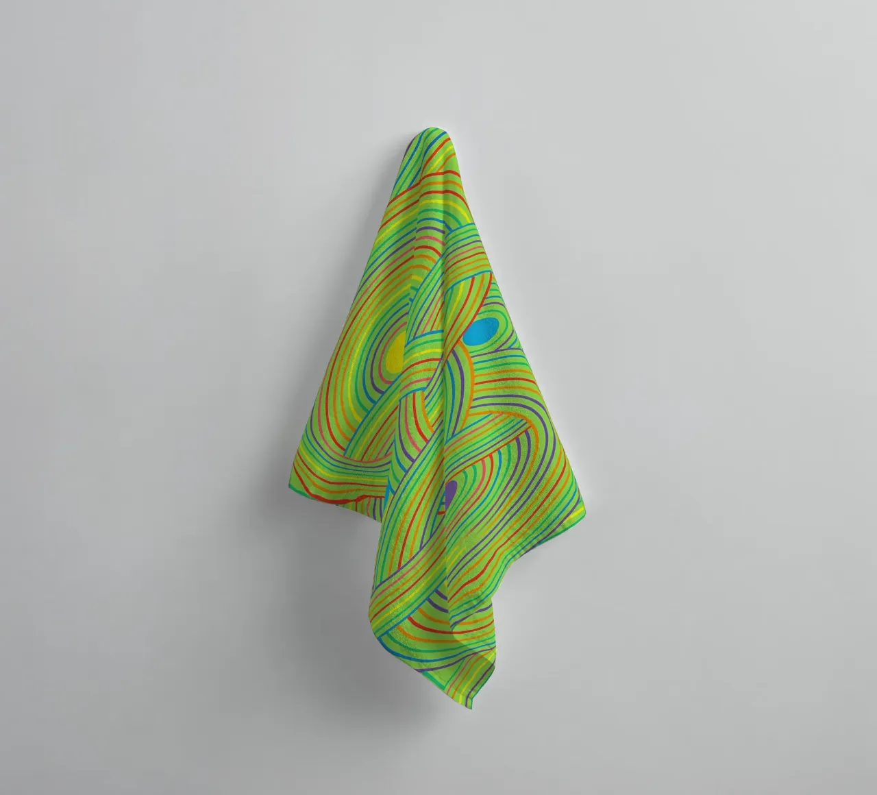 abstraites lignes de cercle de toile vectorielles serviette de bain de oneway