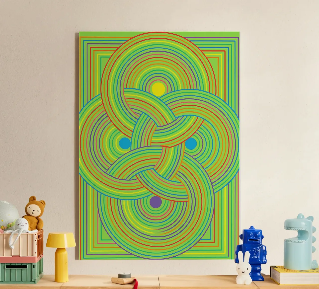 fettuccia astratta cerchio linee vettore plexiglass da oneway