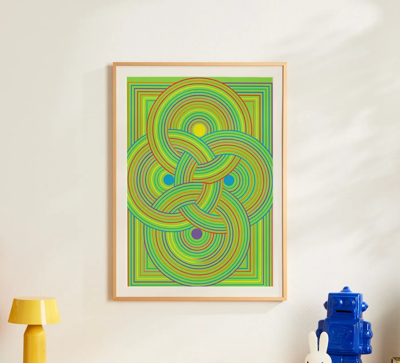 abstract webbing circle lines vector poster de oneway
