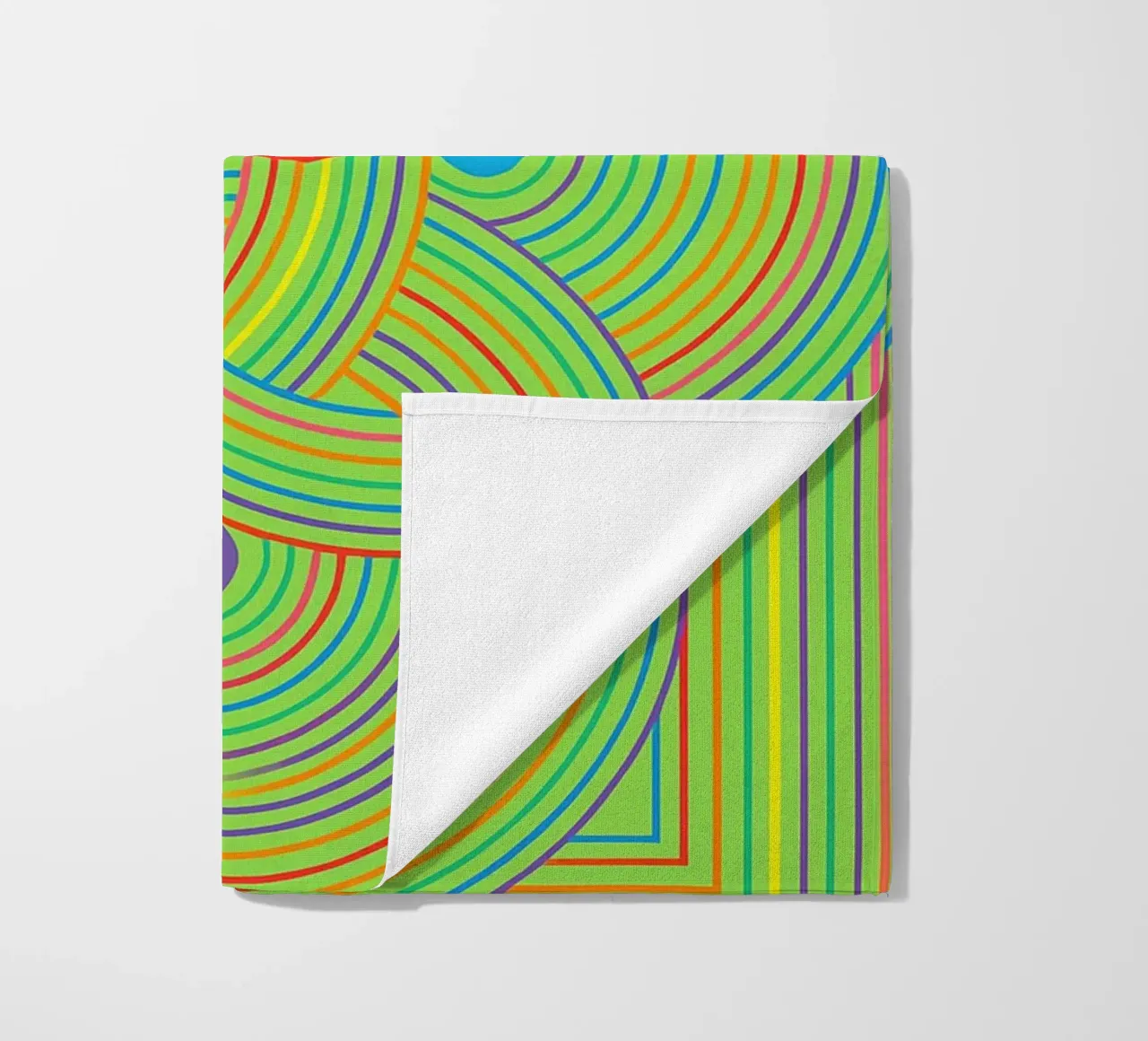abstract webbing circle lines vector beach towel by oneway