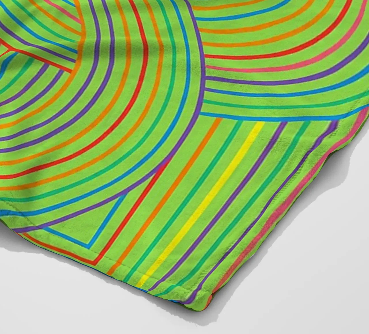 abstract webbing circle lines vector fleece blanket by oneway