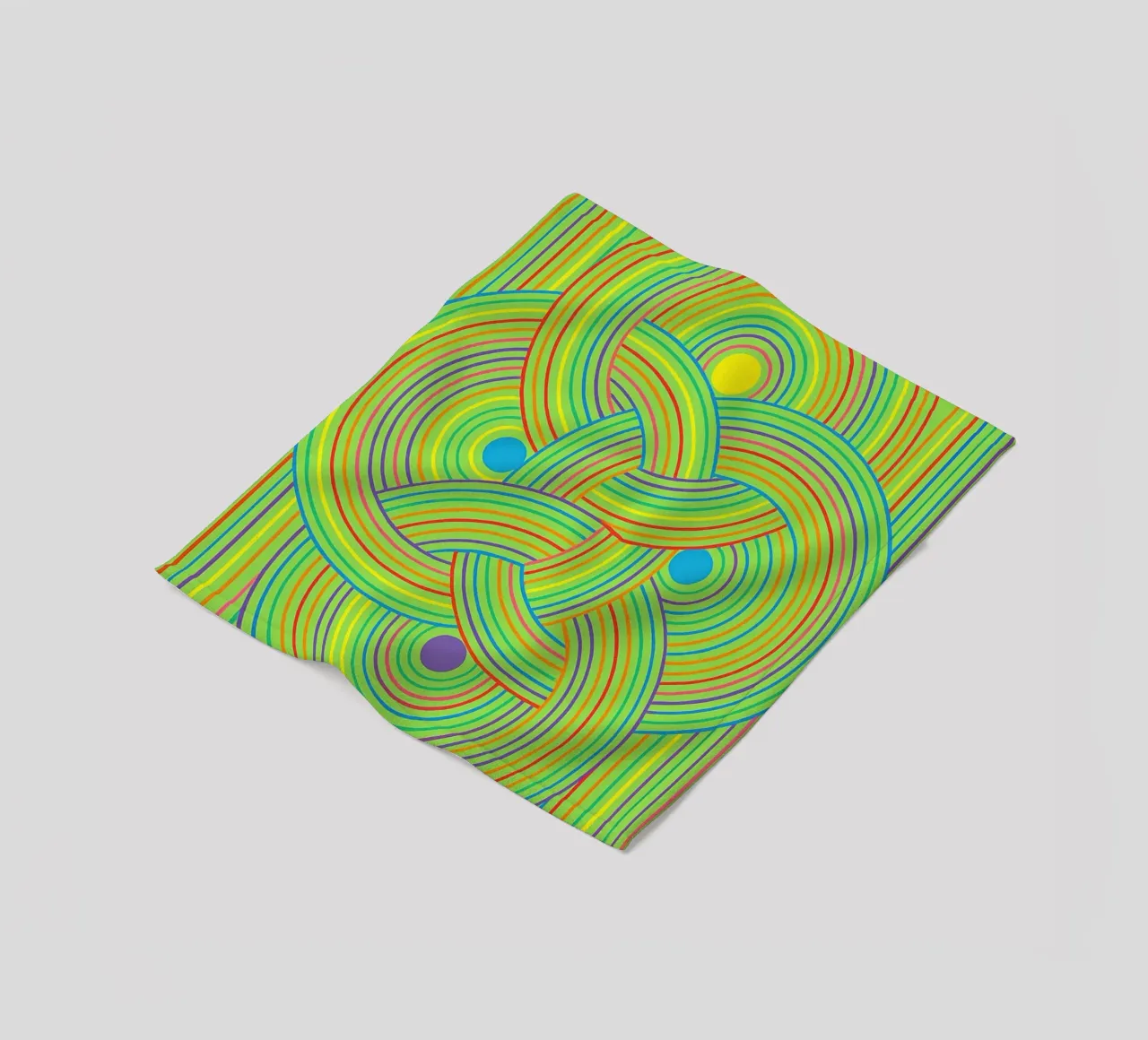 abstract webbing circle lines vector fleece blanket by oneway