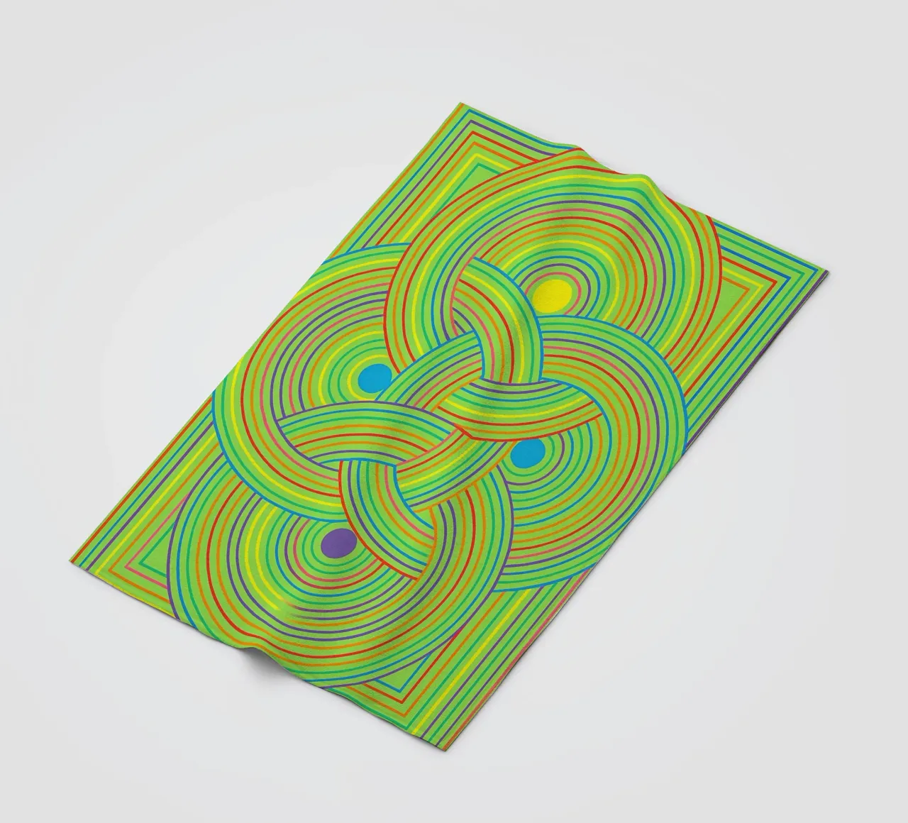 abstract webbing circle lines vector fleece blanket by oneway