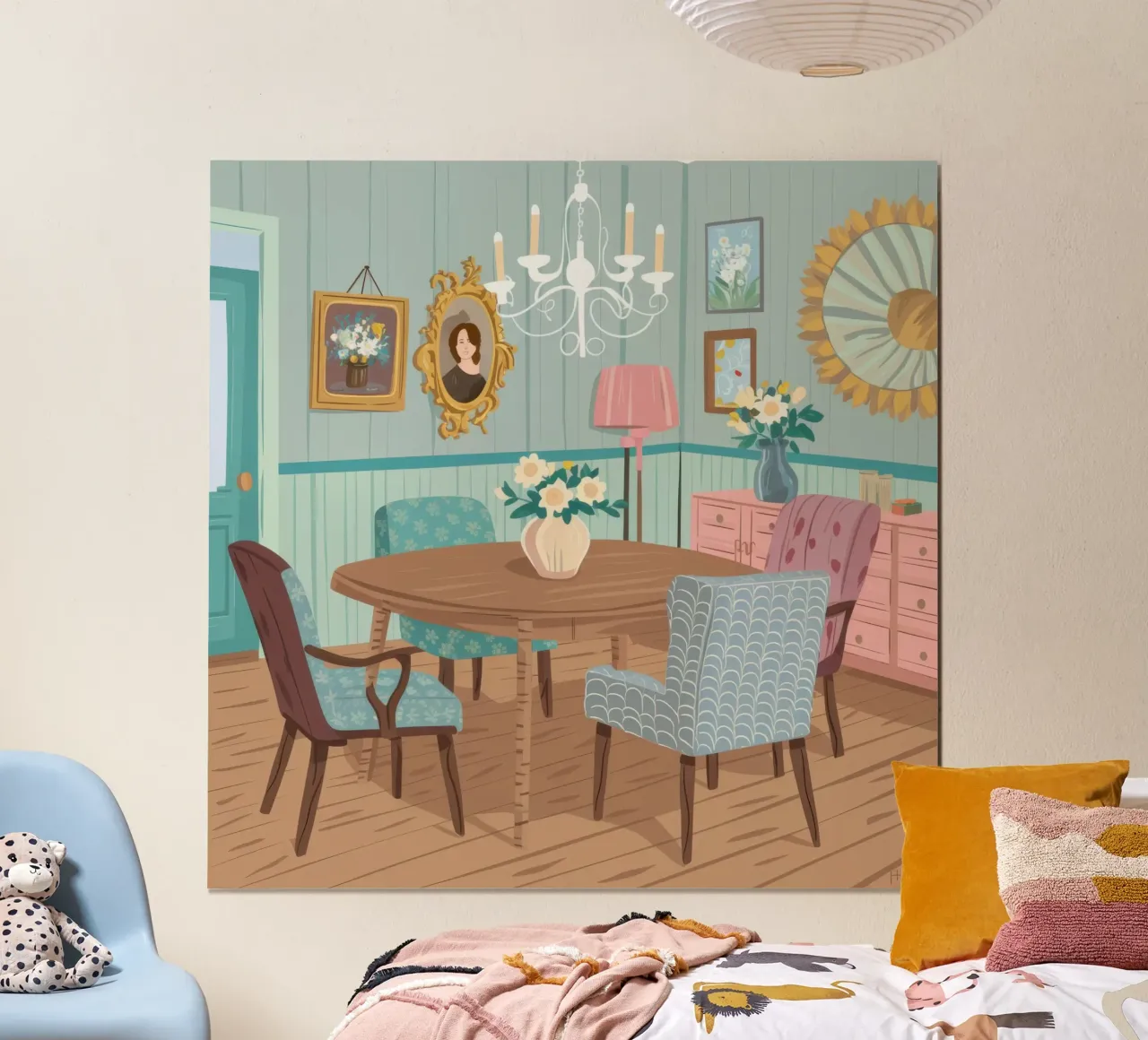 Sala da pranzo blu poster da Hollow Years