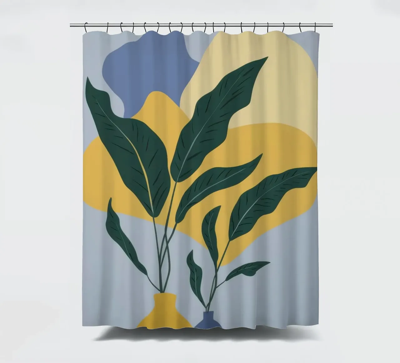 Elegant Leaf Composition shower curtain by Mossy Pigment