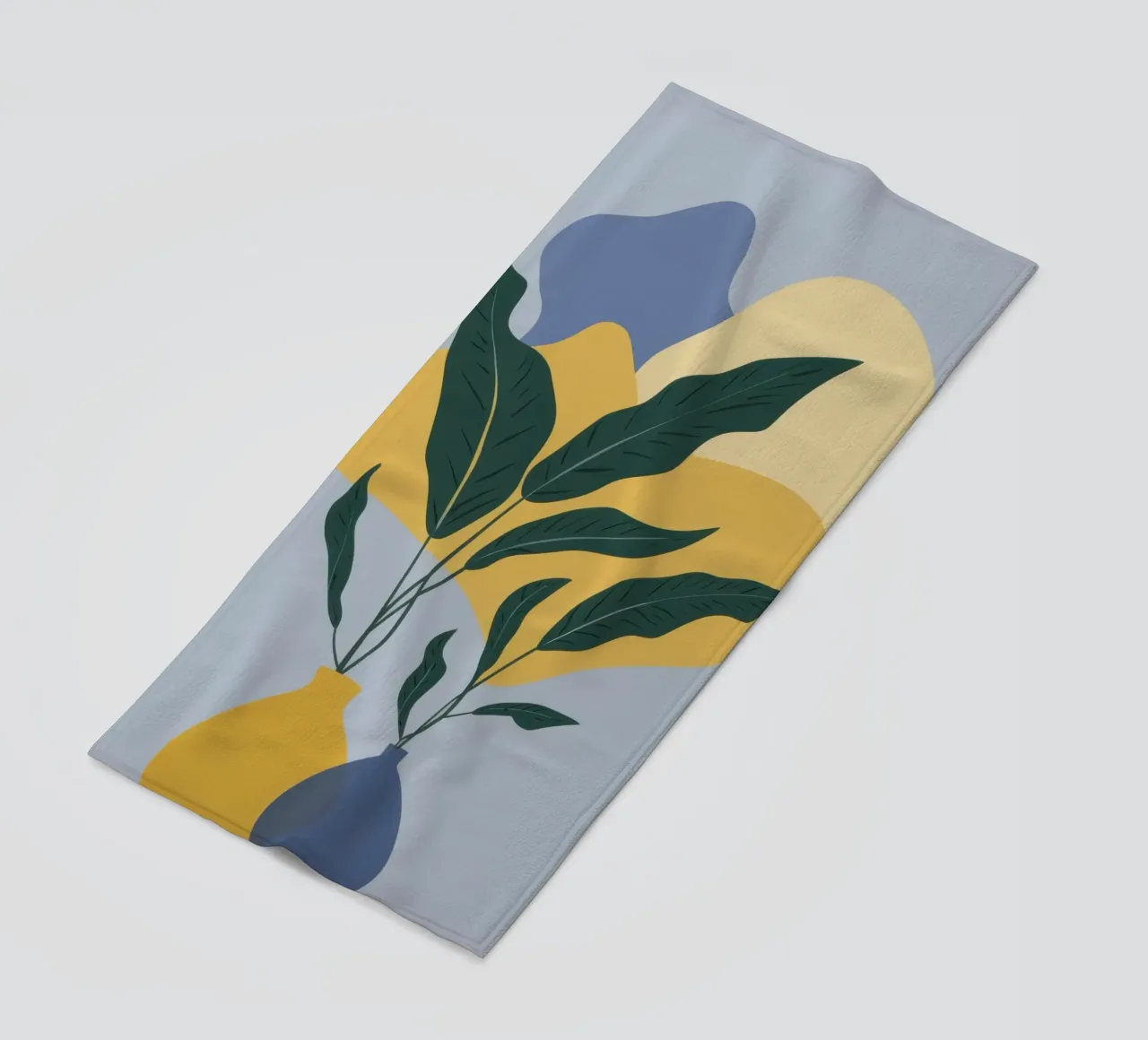 Elegante composizione di foglie telo mare da Mossy Pigment