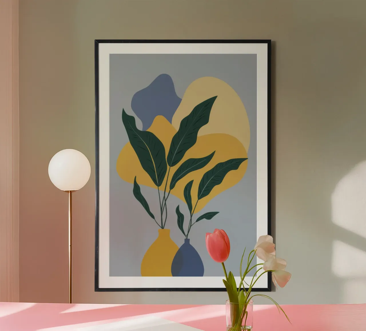 Elegant Leaf Composition hahnemühle by Mossy Pigment