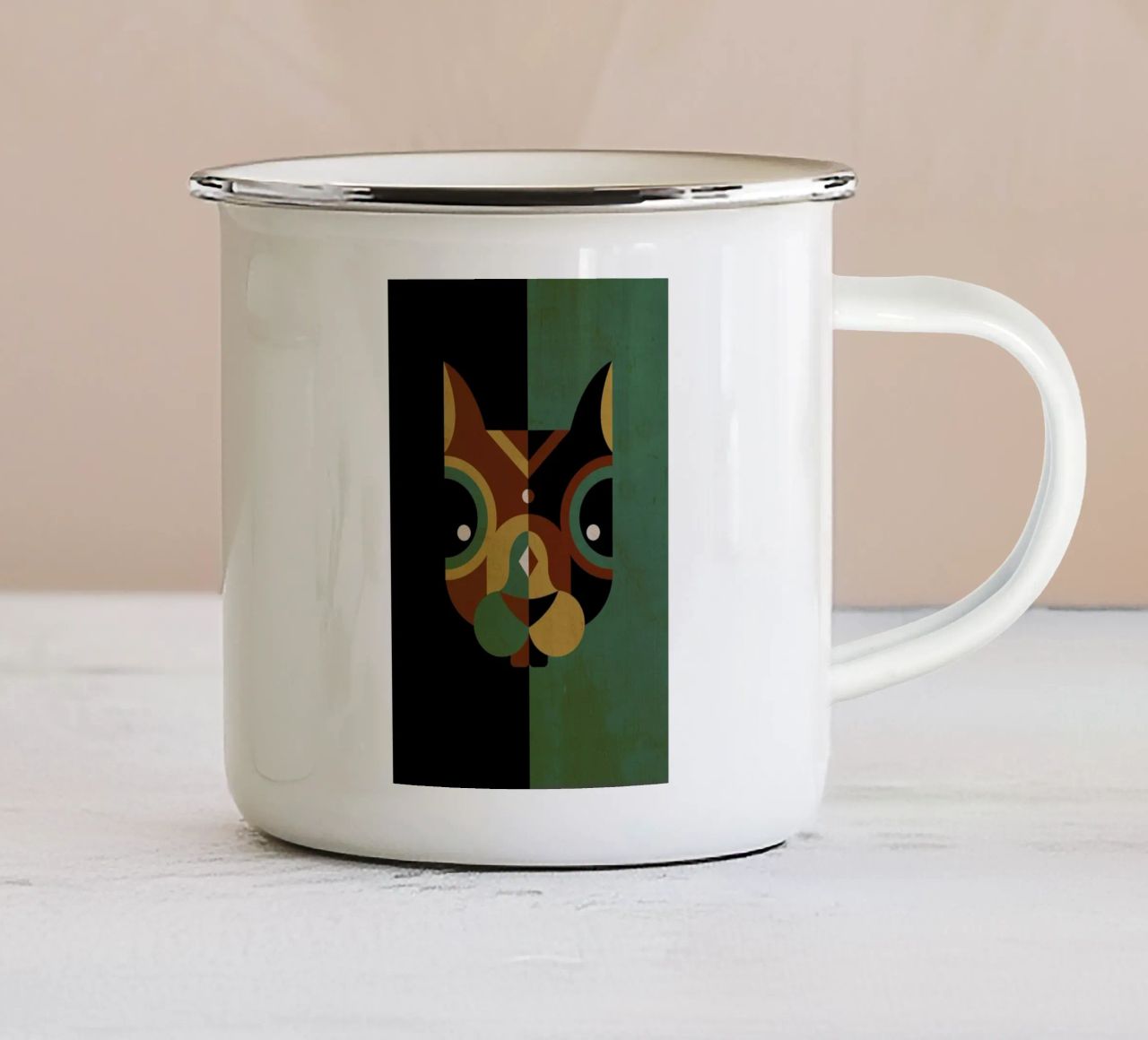 Squirrel tazza in smalto da Oscar Odd Diodoro