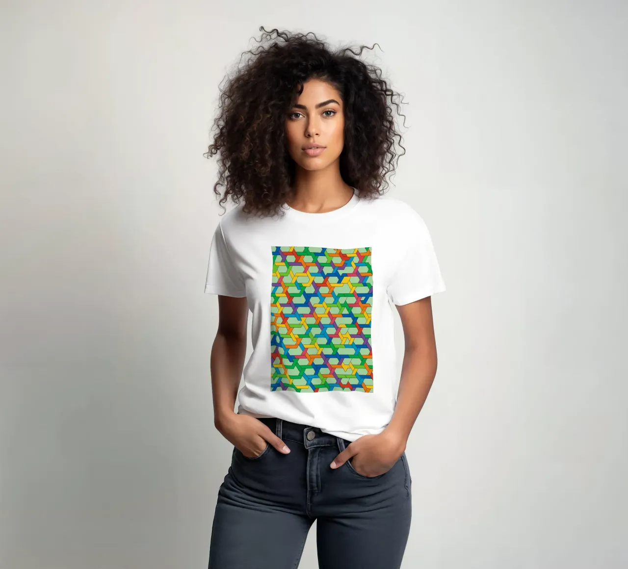abstract webbing line vector t-shirt by oneway