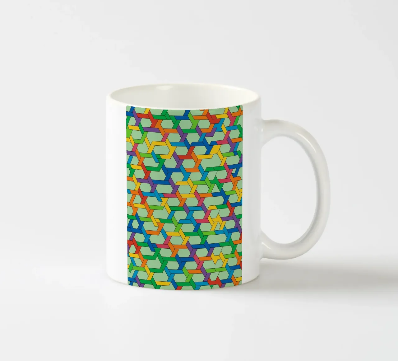 abstract webbing line vector ceramic mug by oneway