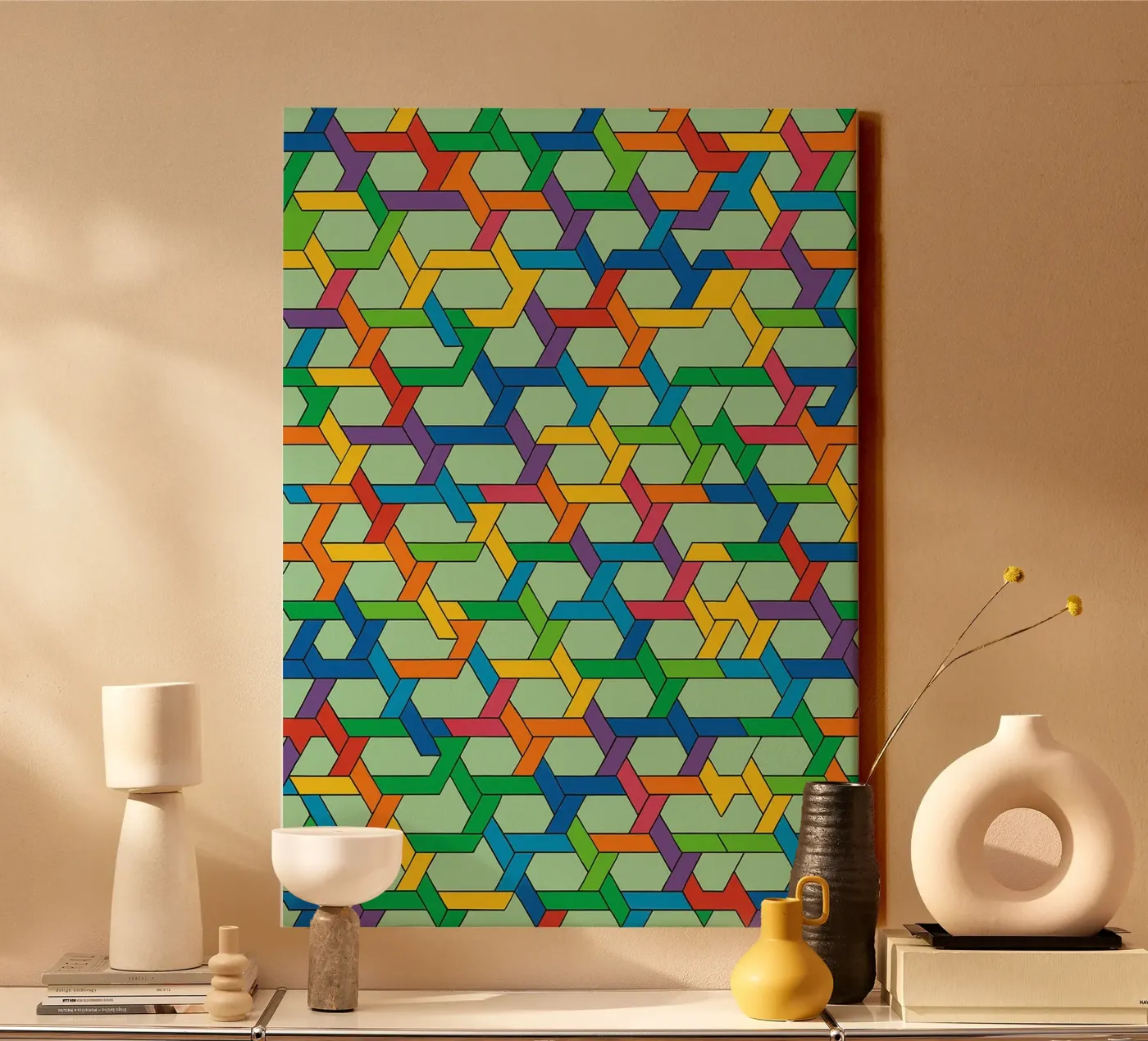 linea di fettuccia astratta vettoriale tela da oneway