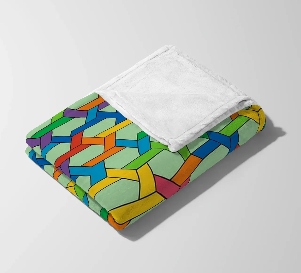 abstract webbing line vector fleece blanket by oneway