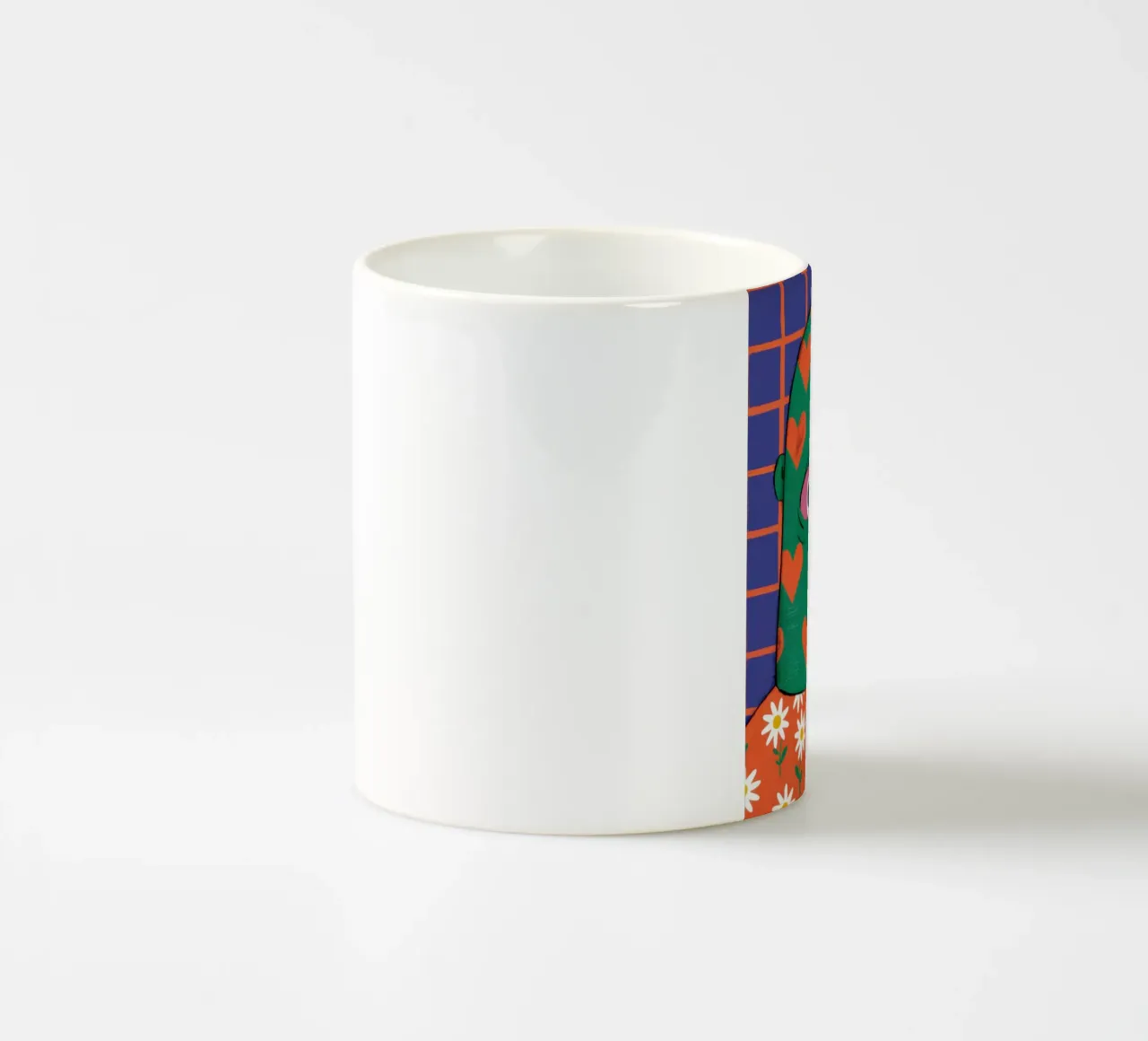Amico dal cuore verde tazza in ceramica da Arcane Lines