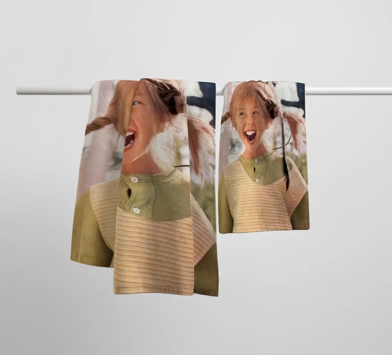 poster di pippi langstrumpf asciugamano da bagno da Earl Beeman