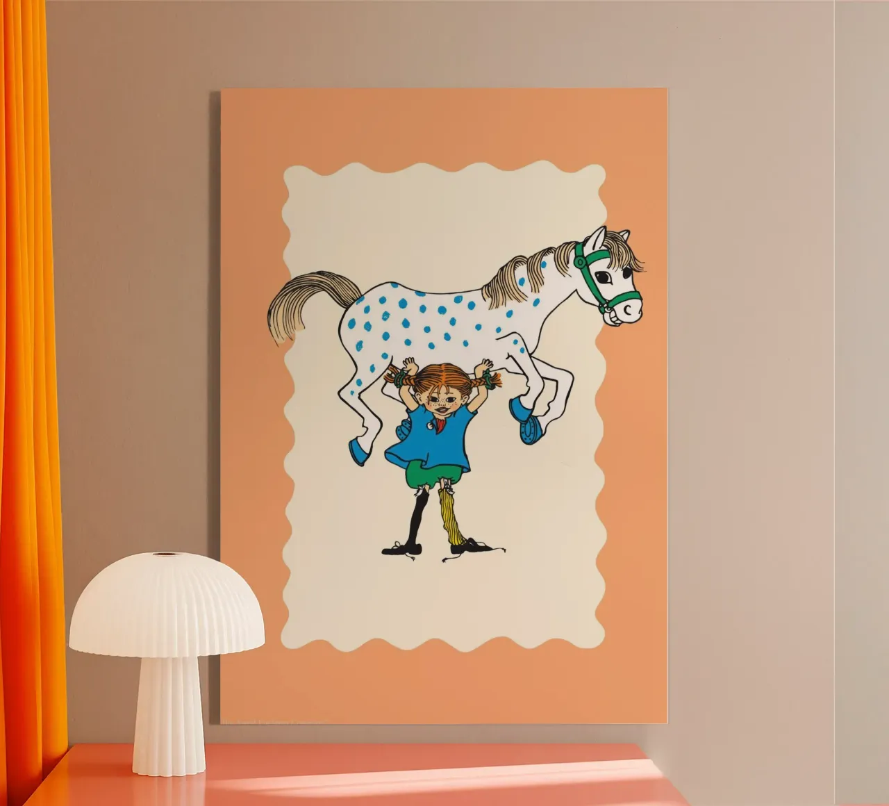 Pippi Calzelunghe e il cavallo plexiglass da Earl Beeman