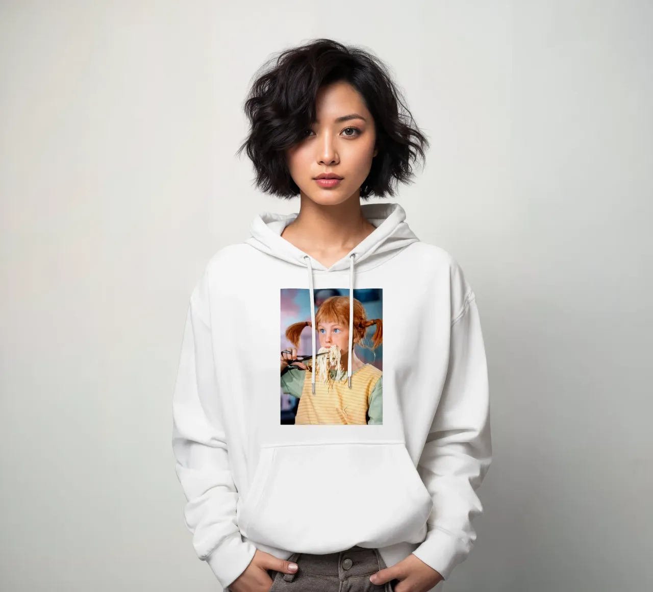 Pippi Calzelunghe pp felpa con cappuccio da Earl Beeman