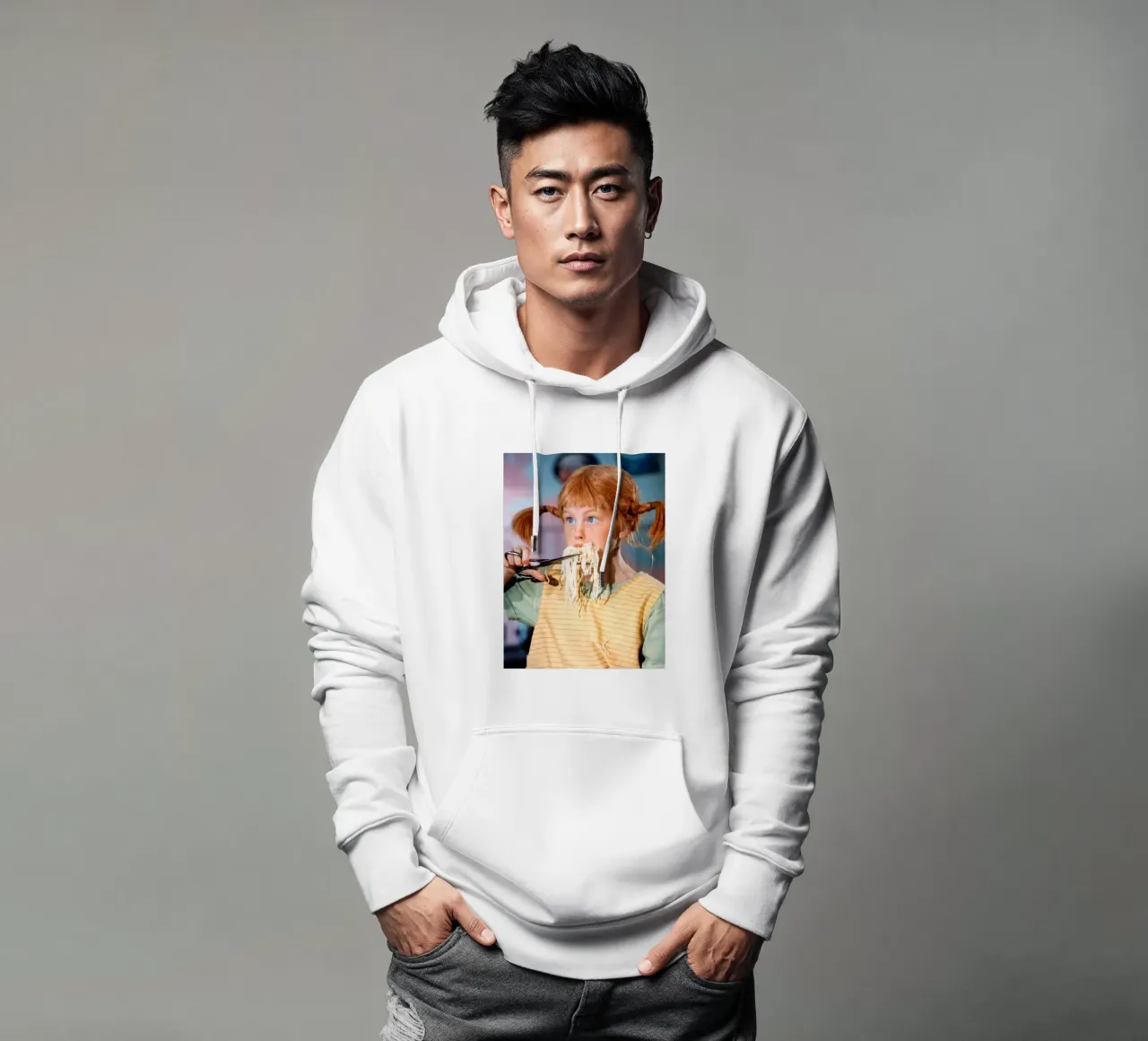 Pippi Calzelunghe pp felpa con cappuccio da Earl Beeman